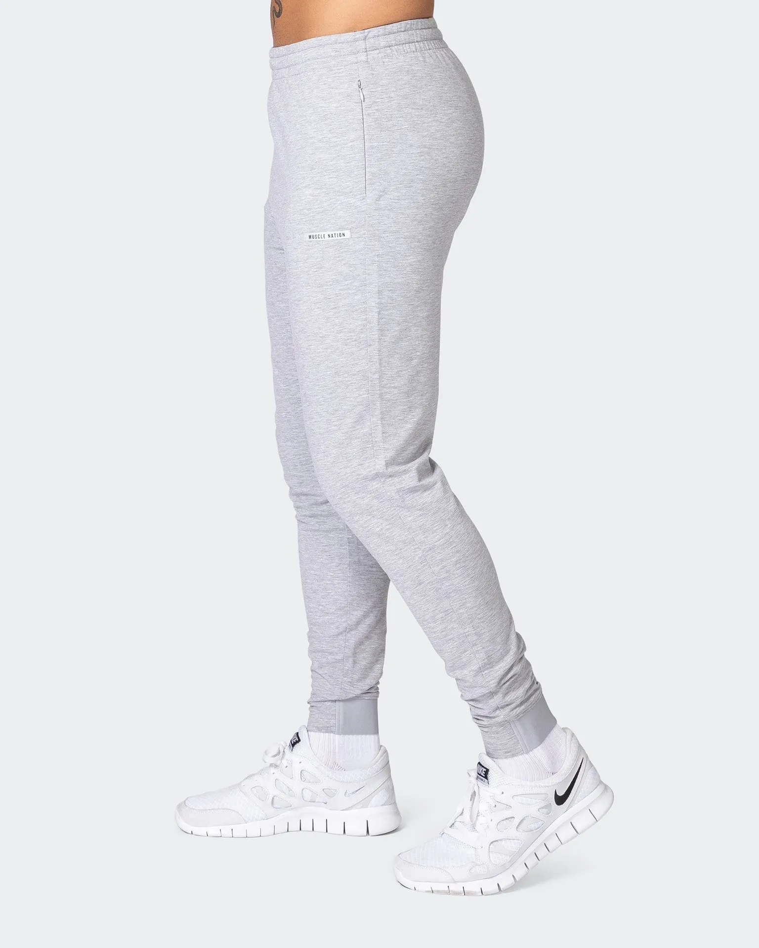 Legacy Training Tapered Joggers - Light Grey Marl