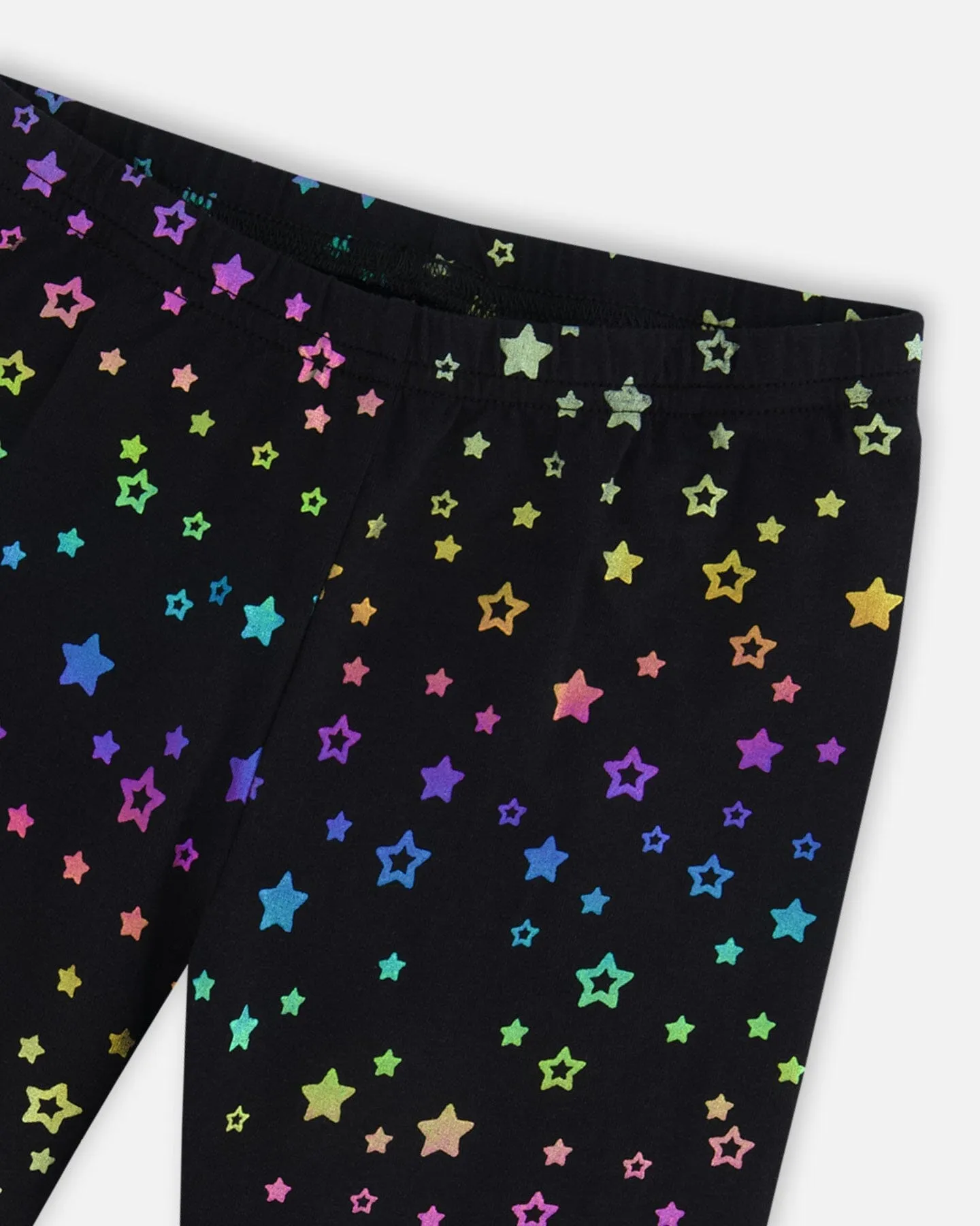 Leggings Allover Foil Black Printed Stars