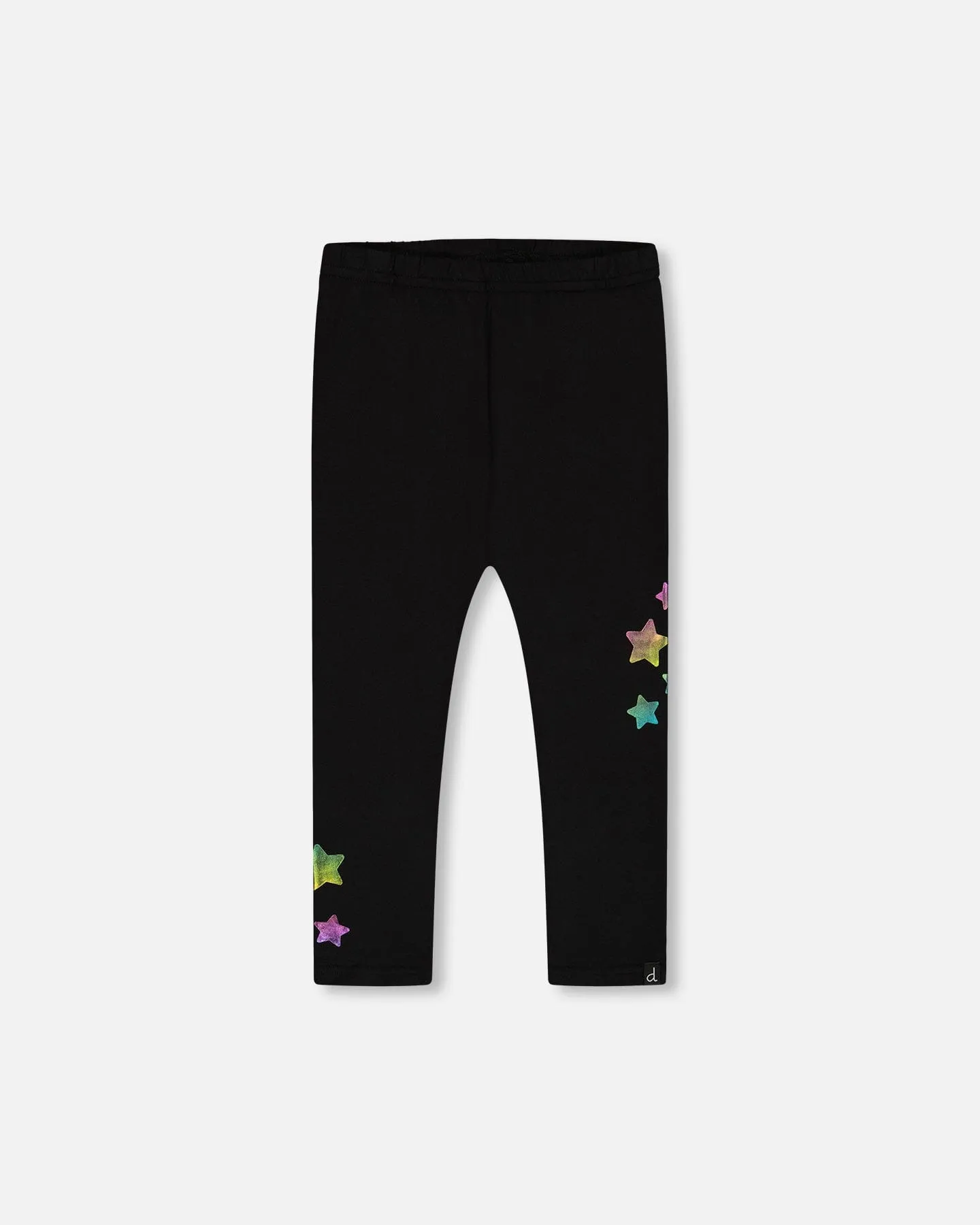 Leggings Black Printed Stars