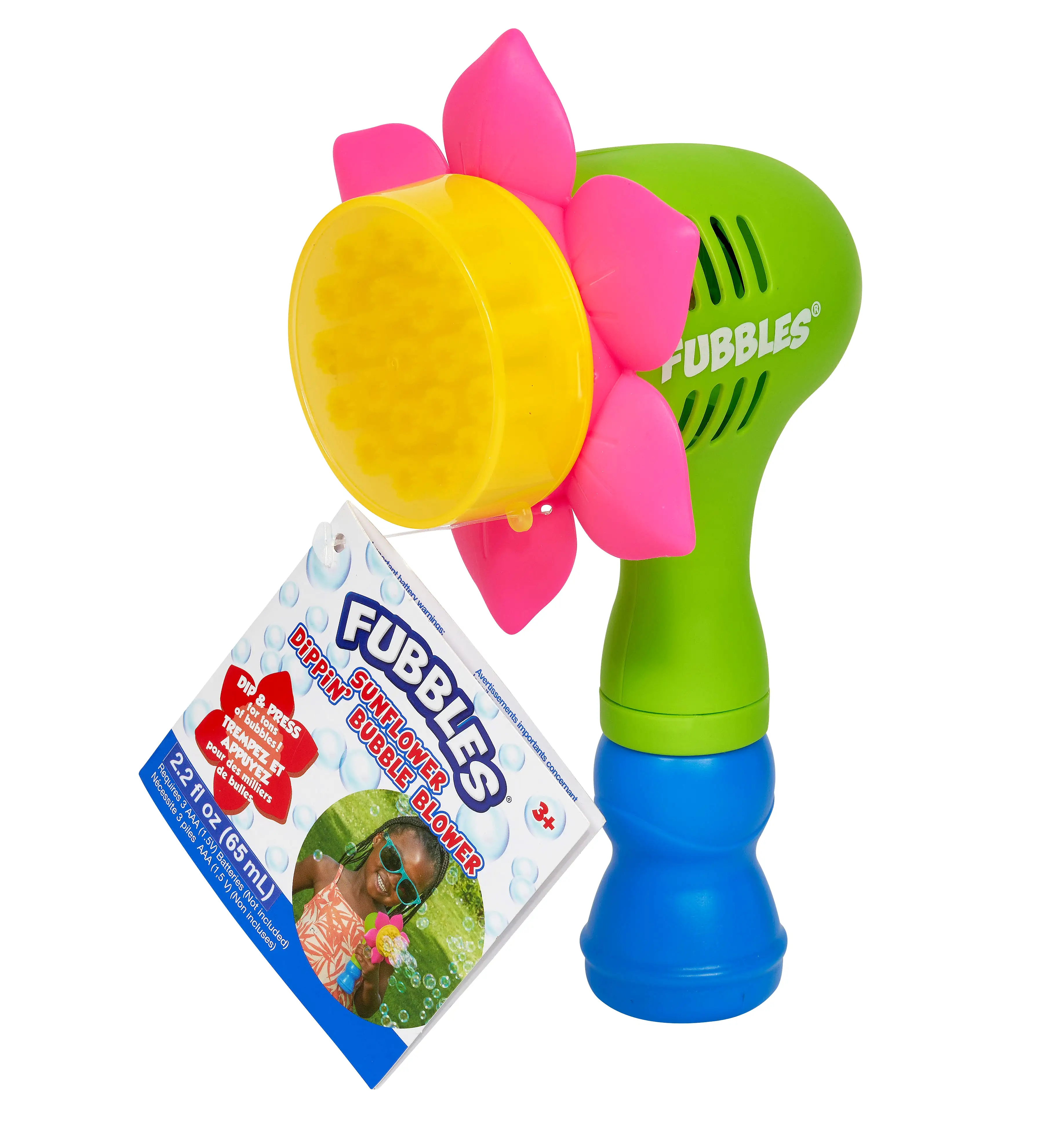 Little Kids Inc Fubbles Sunflower Dippin' Bubble Blower