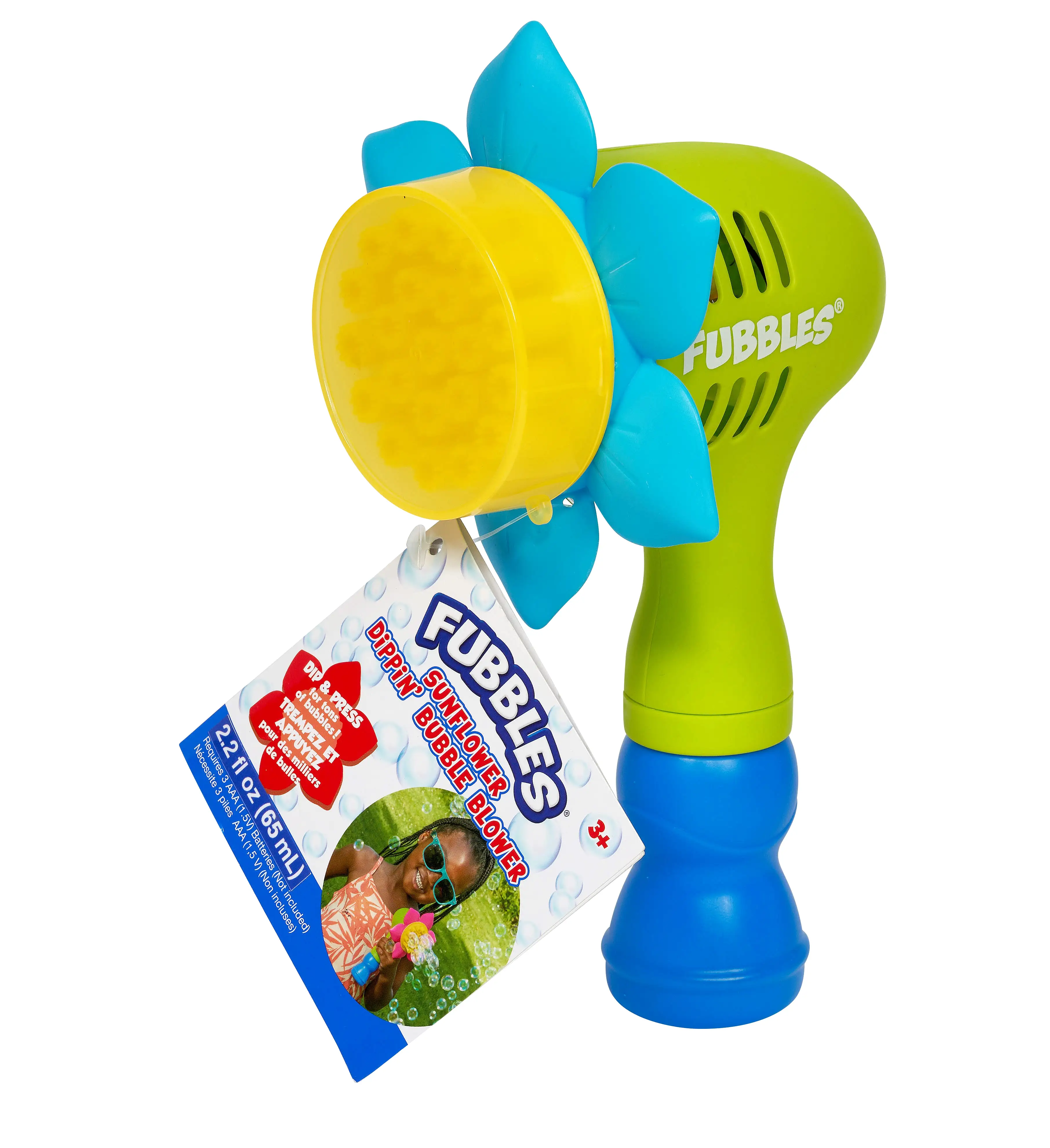 Little Kids Inc Fubbles Sunflower Dippin' Bubble Blower