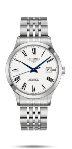 LONGINES Record Collection 40mm Water-Resistant Men’s Watch – Stainless Steel 