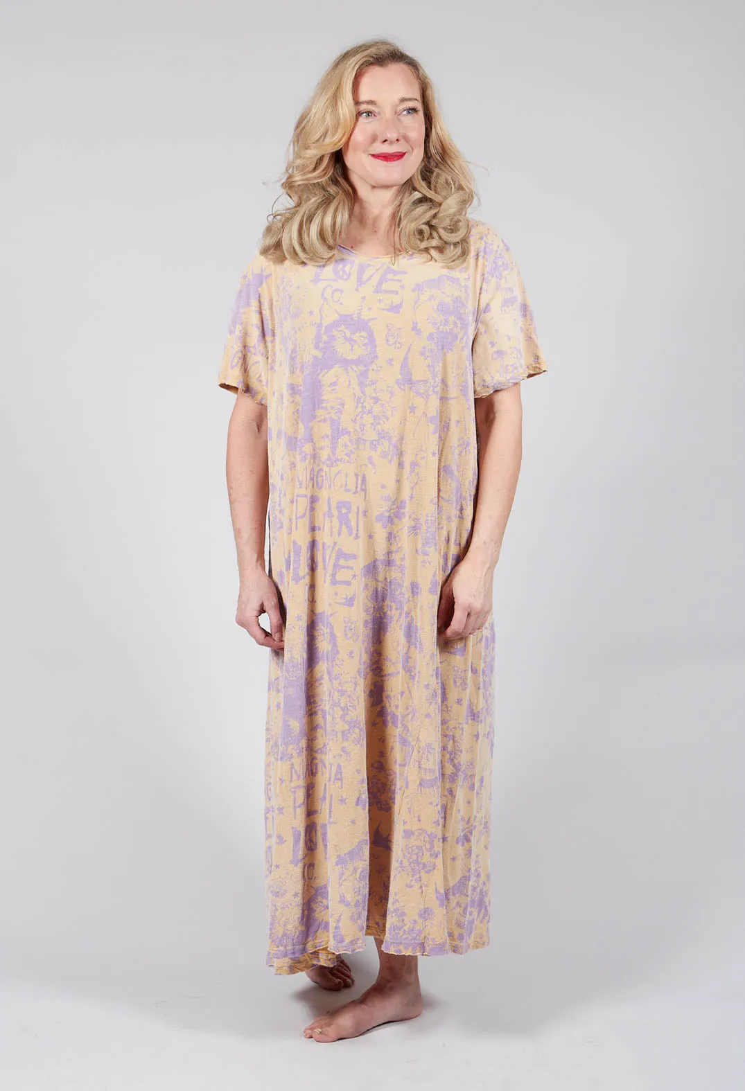 Love Unicat T Dress in Marigold