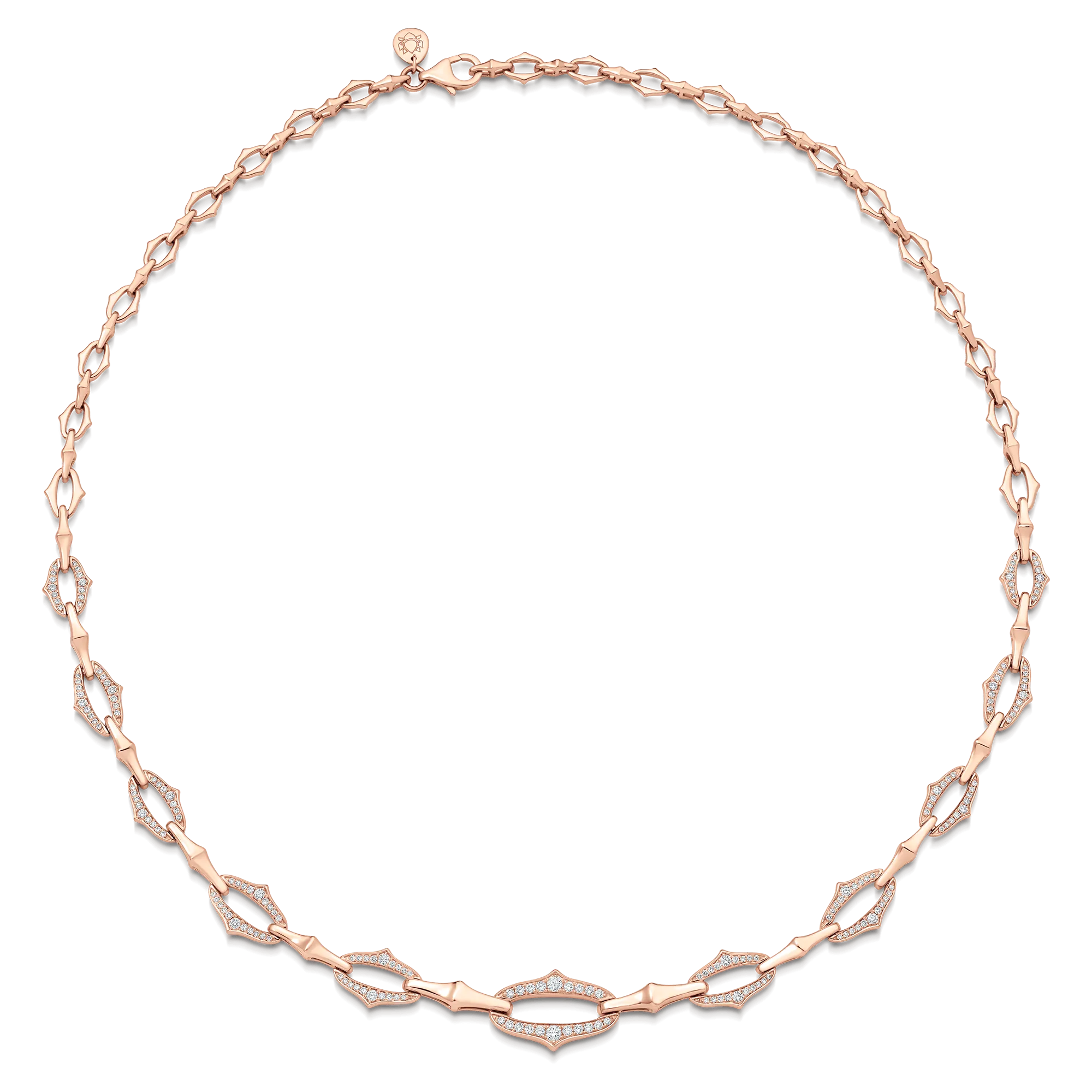 Lucia Gold Link Diamond Necklace