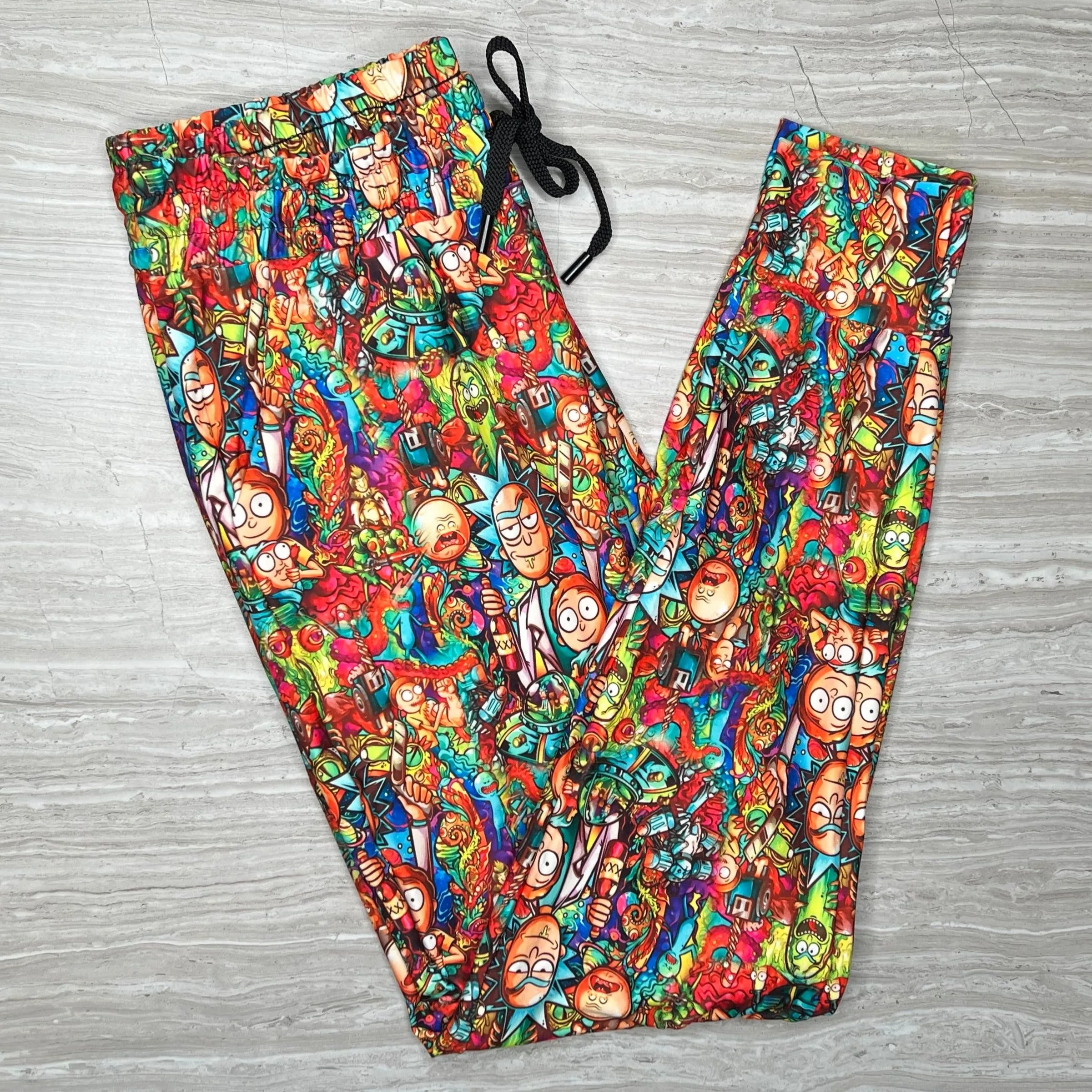 Mad Scientist Print Joggers w/ Pockets