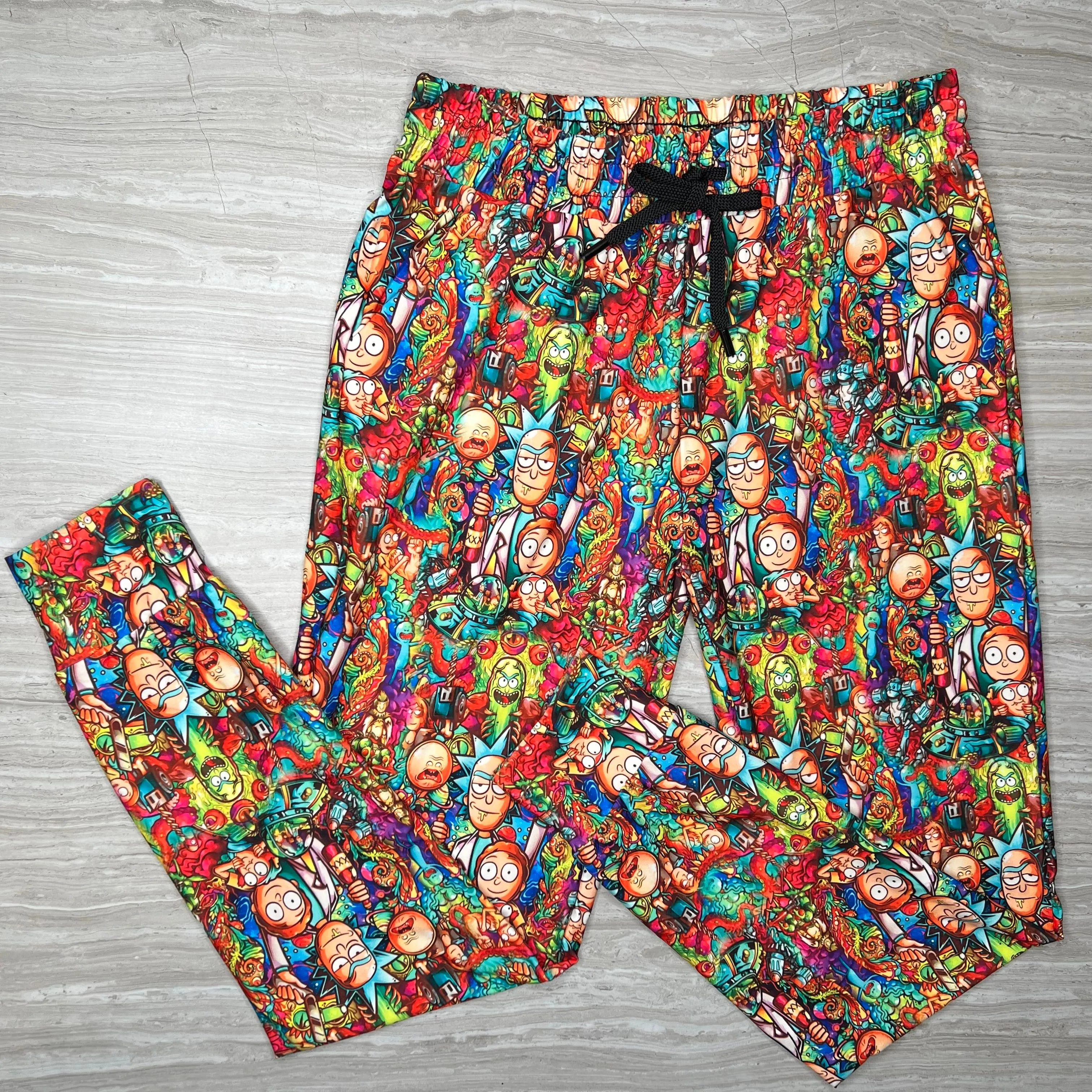 Mad Scientist Print Joggers w/ Pockets