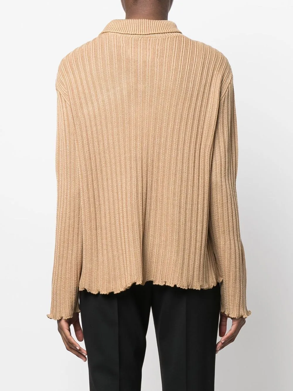 Maison Margiela  |Casual Style Wool Long Sleeves Plain V-neck & Crew neck