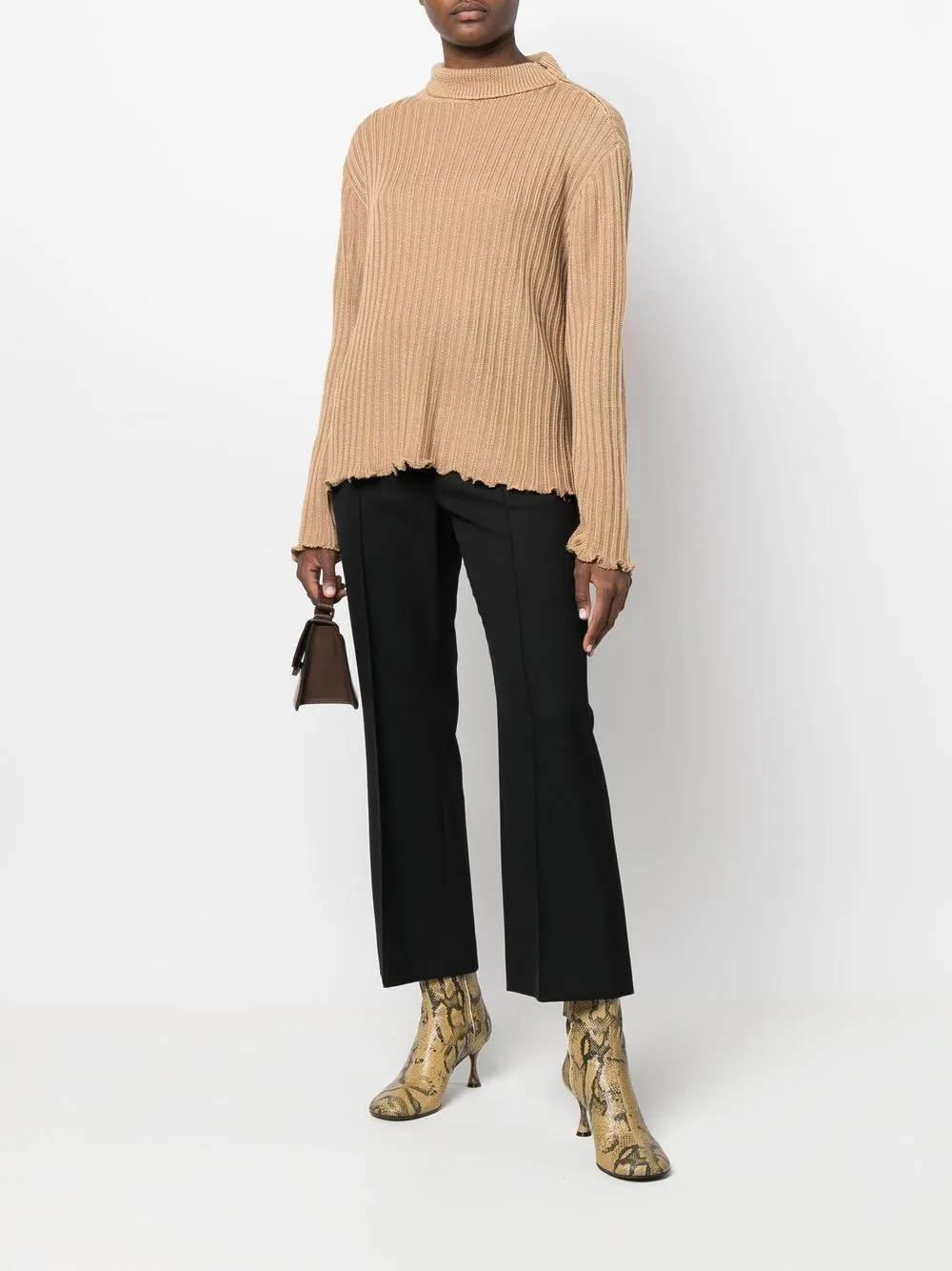 Maison Margiela  |Casual Style Wool Long Sleeves Plain V-neck & Crew neck