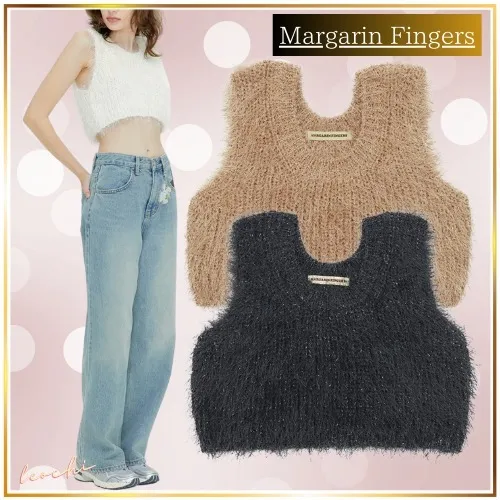 Margarin Fingers  |Casual Style Sleeveless Street Style Plain Tanks & Camisoles