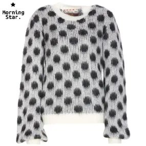 MARNI  |Casual Style U-Neck Long Sleeves Office Style