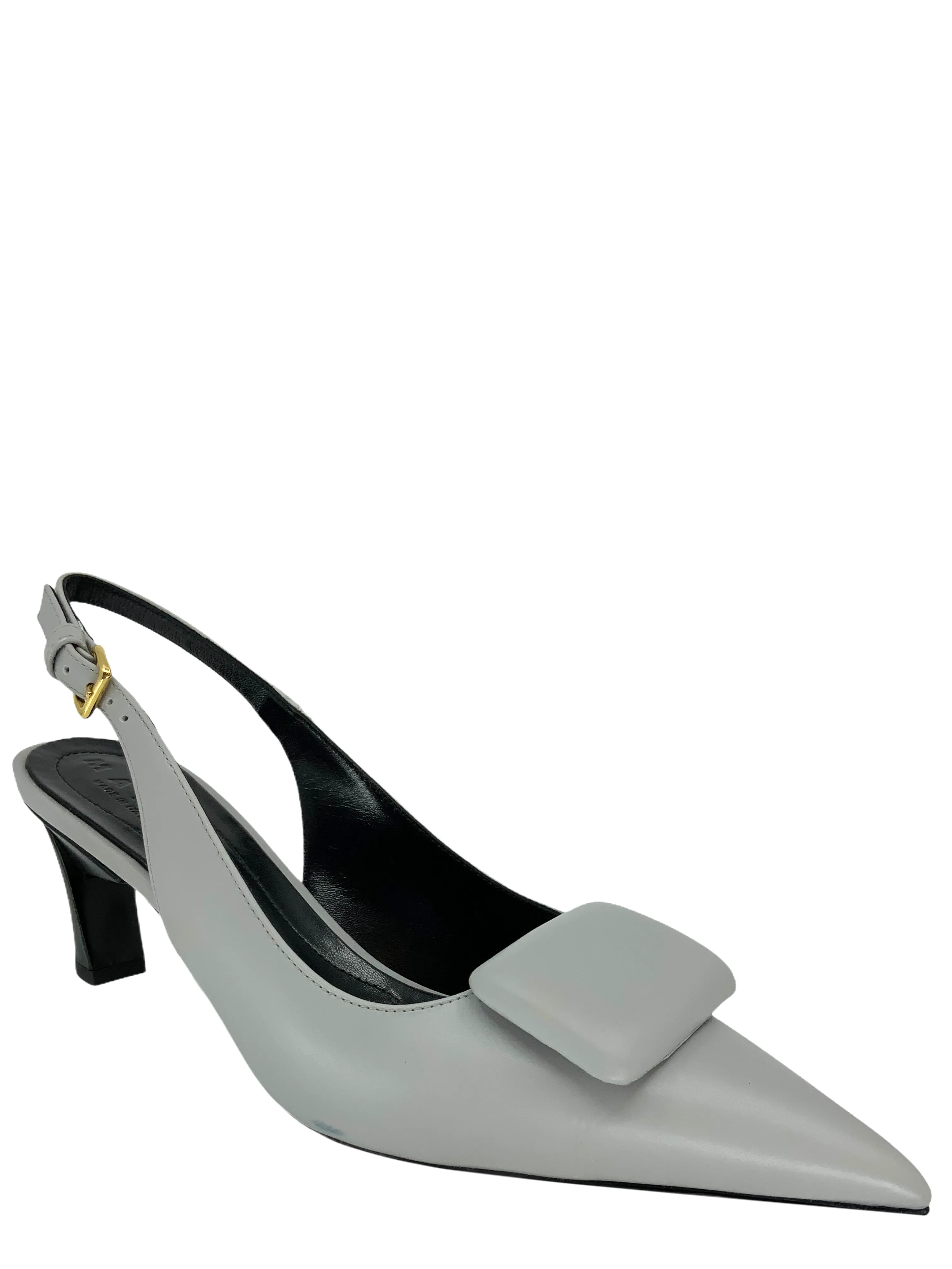 Marni Leather Slingback Point-Toe Pumps Size 9