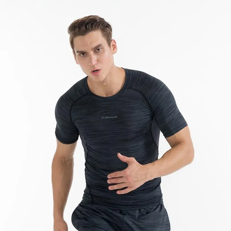 Men's Compression Running Bodybuilding Fitness Sportswear Sport T-Shirts