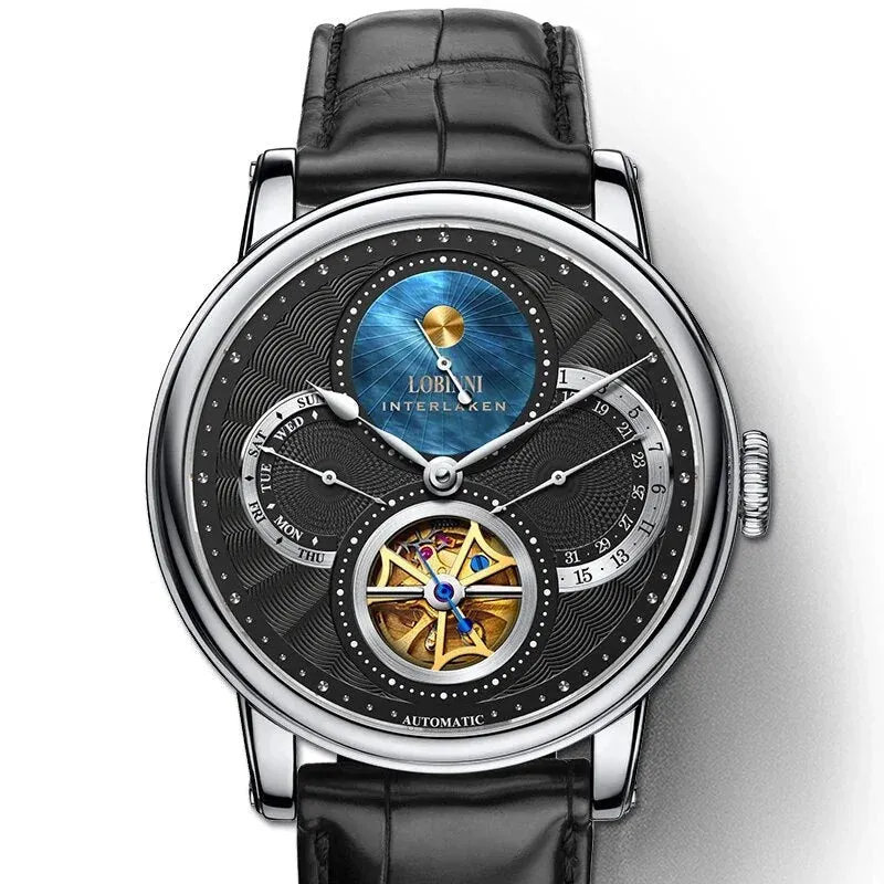 Men's Luxury Skeleton Design Automatic Seagull Movement Wristwatch