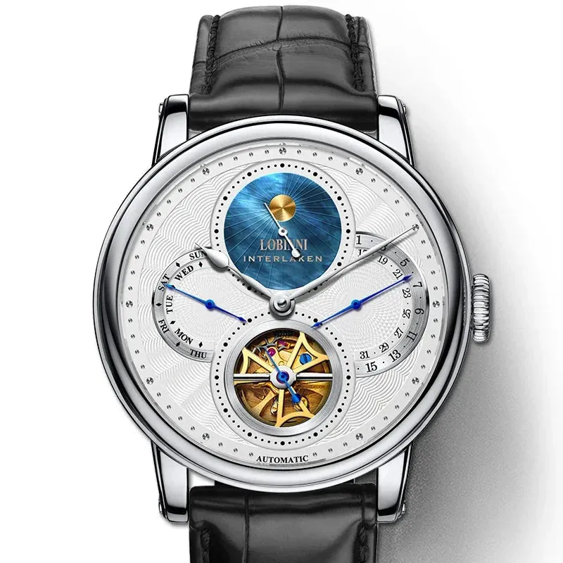 Men's Luxury Skeleton Design Automatic Seagull Movement Wristwatch