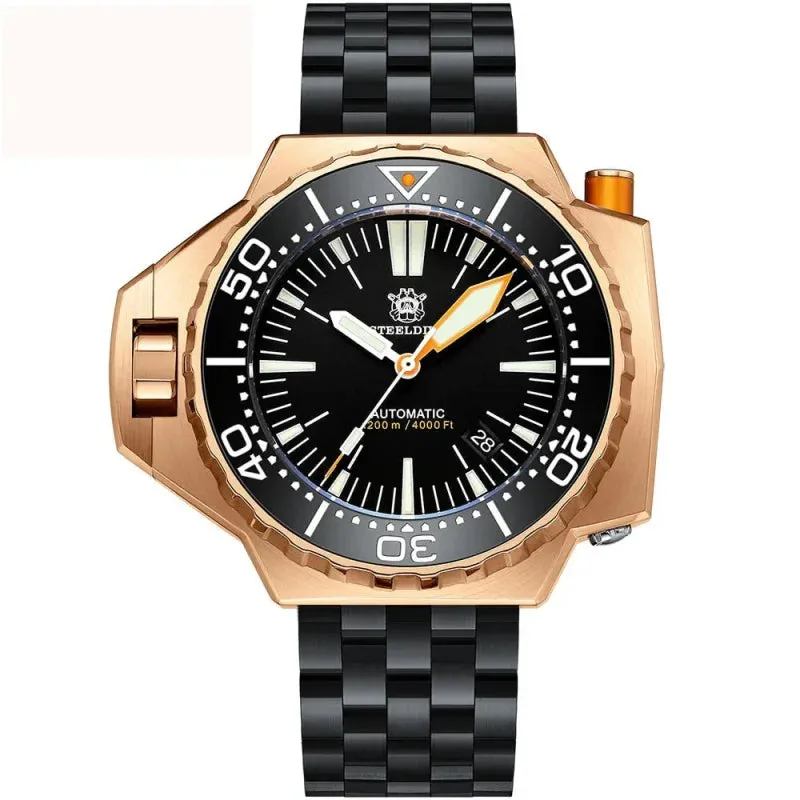 Men's Swiss Luminous Bidirectional Bezel Water Resistant Wristwatch