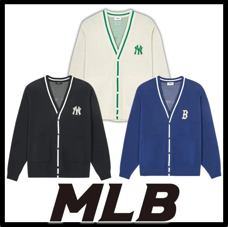 MLB Korea  |Casual Style Street Style Logo Cardigans