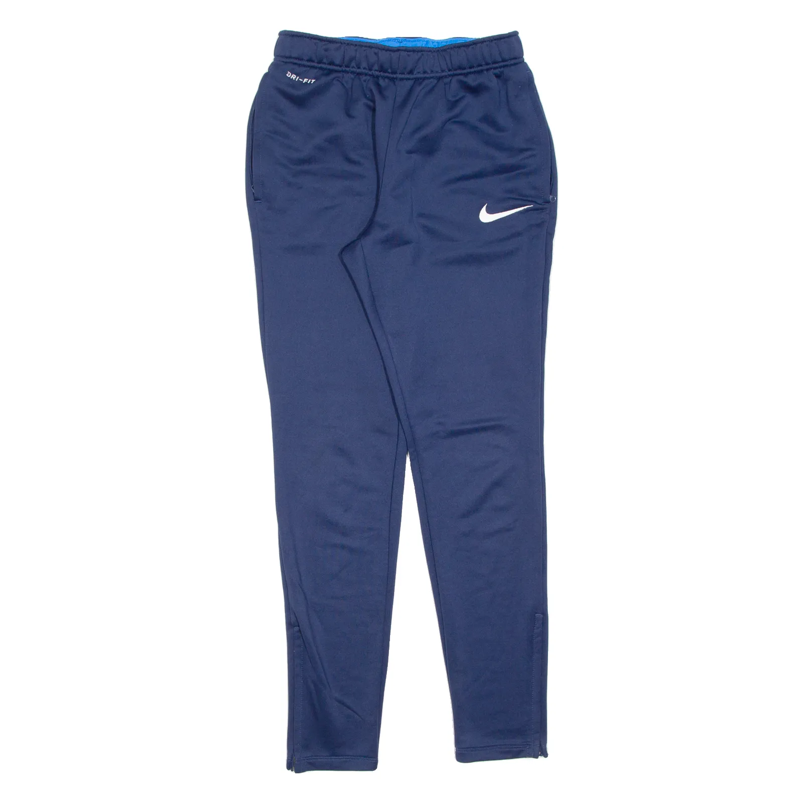 NIKE Dri Fit Mens Joggers Blue Skinny S W26 L29