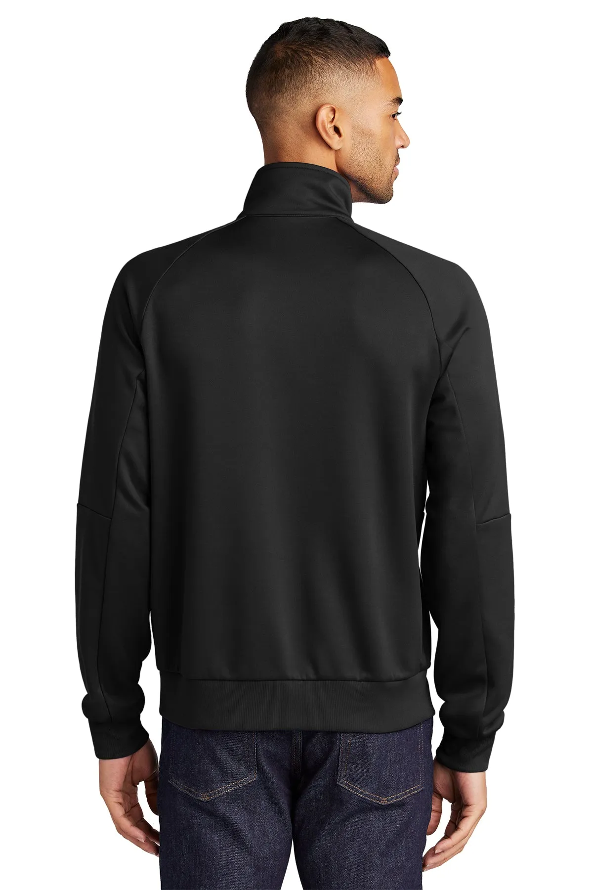 Nike Full-Zip Chest Swoosh Custom Jackets, Black