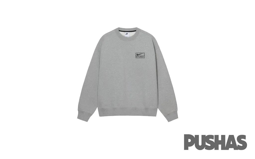 Nike x Stussy Crew 'Fleece Grey' SS23