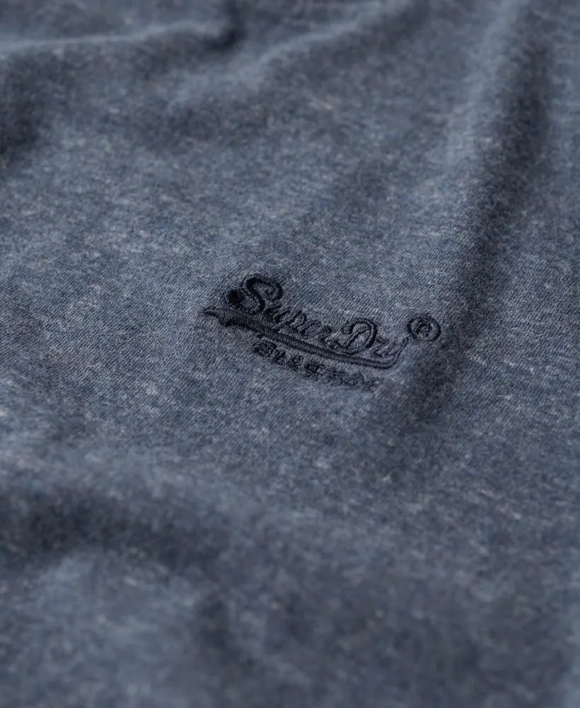 Organic Cotton Vintage Logo Embroidered Top | Navy Marle