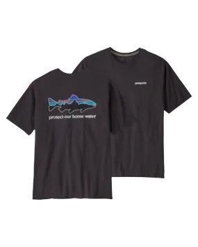 Patagonia Home Water Trout Organic T-Shirt - Ink Black