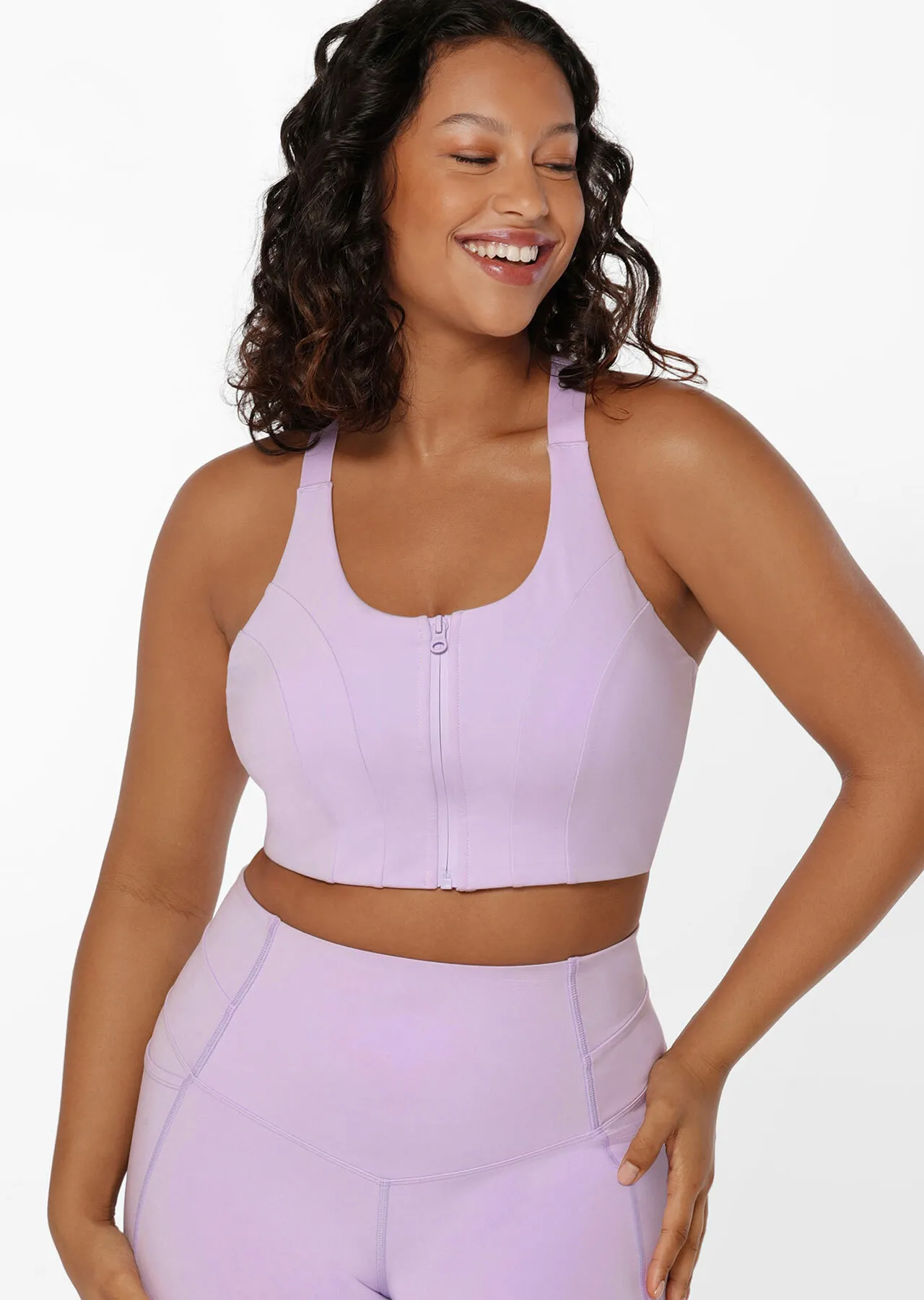 Power Sculpt Recycled Sports Bra | Purple | Sports Bras | Lorna Jane Australia