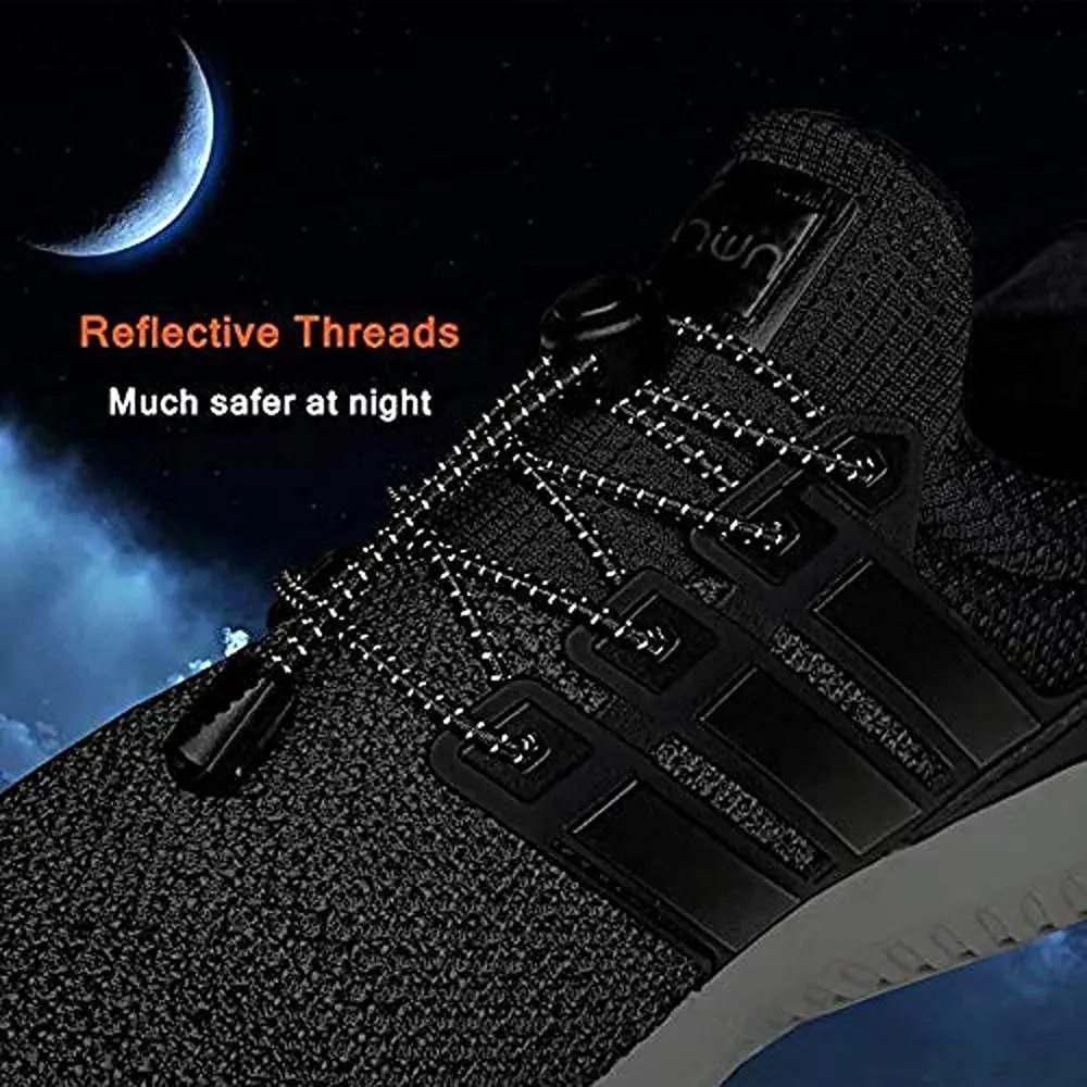 Reflective Elastic No Tie Shoelaces For Sports Shoes