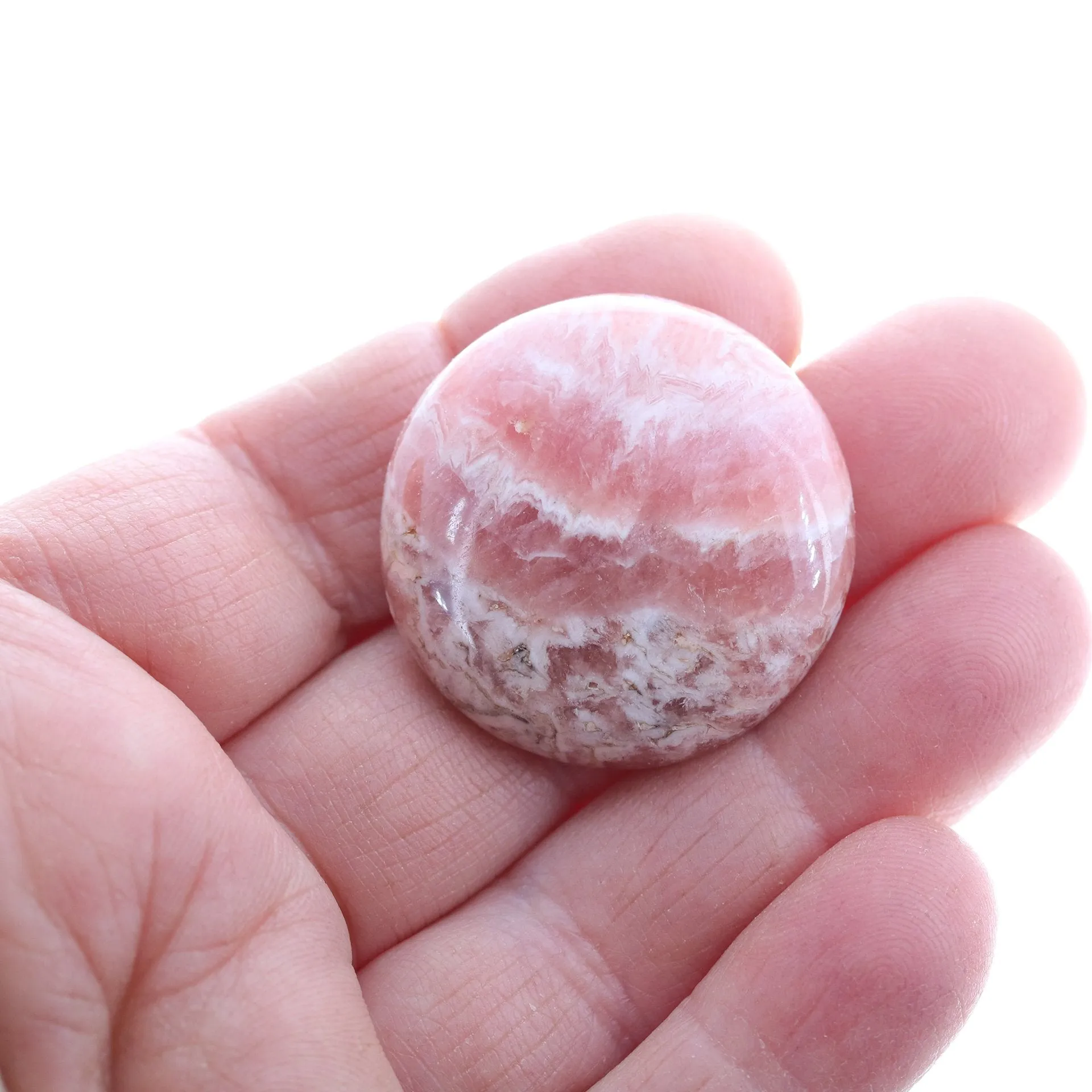 Rhodochrosite Cabochon Large Round Size 30mm