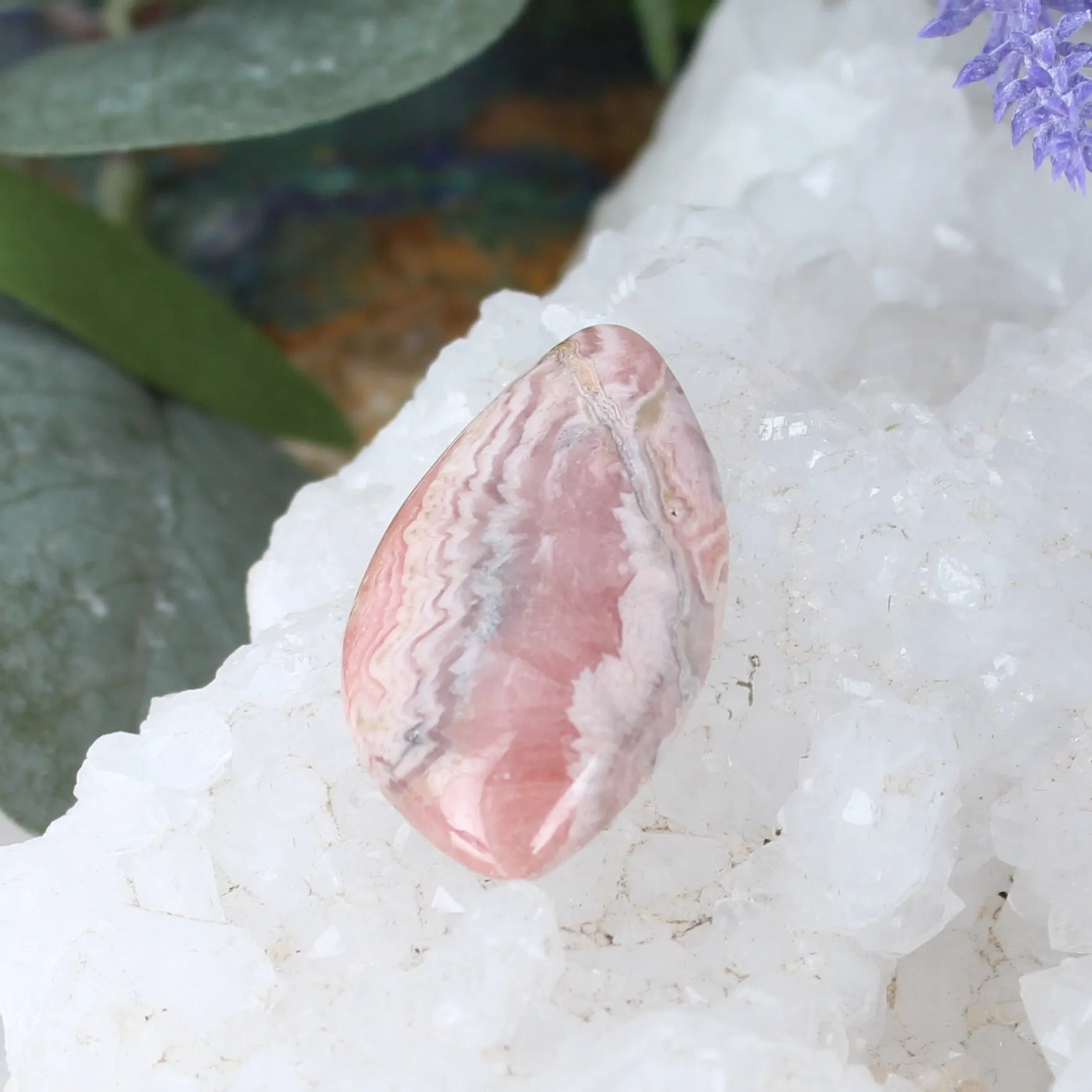 RHODOCHROSITE CABOCHON Large Teardrop 35x21mm