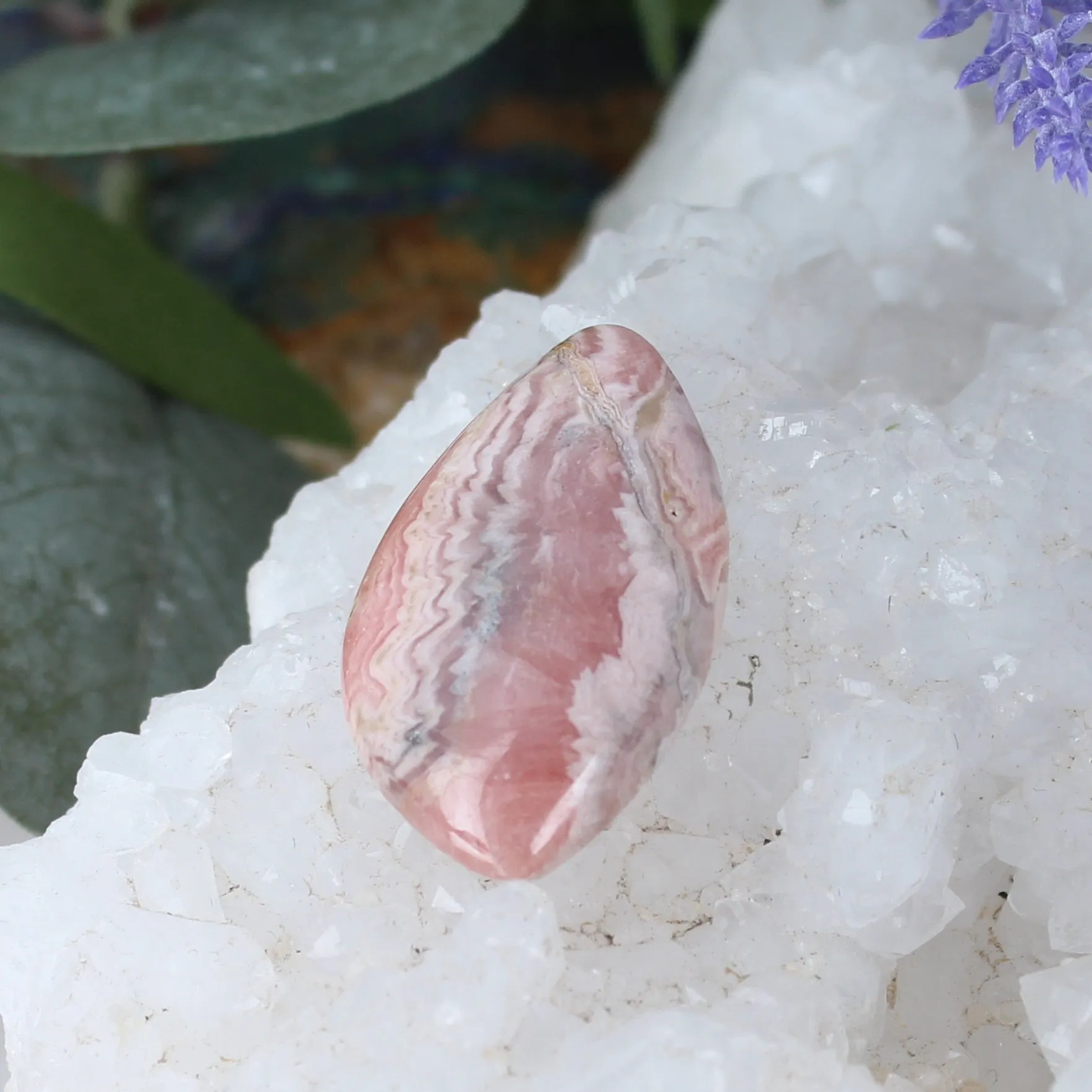 RHODOCHROSITE CABOCHON Large Teardrop 35x21mm