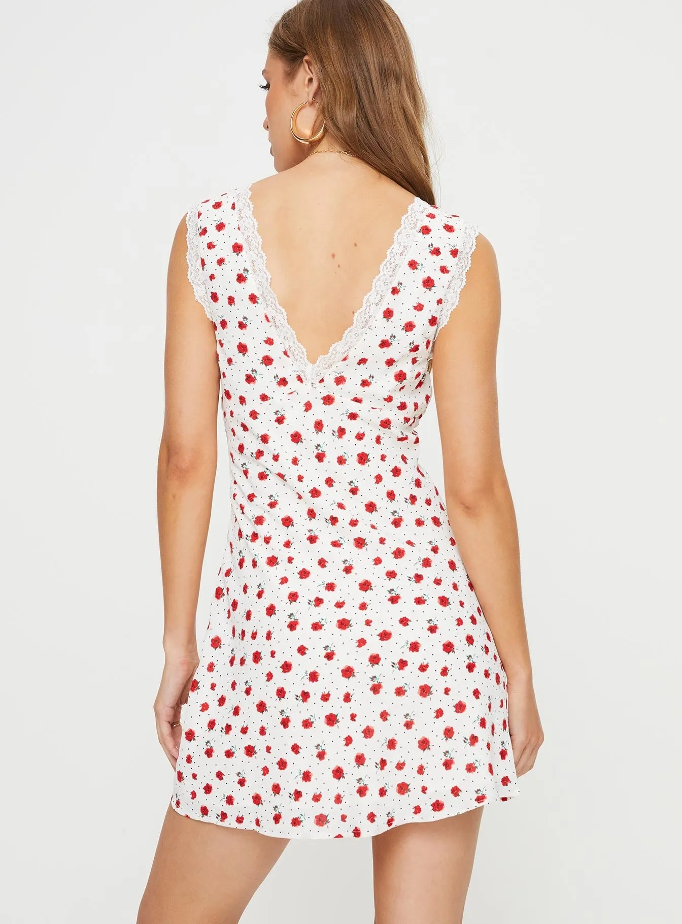 Rifkin Mini Dress White / Red Floral