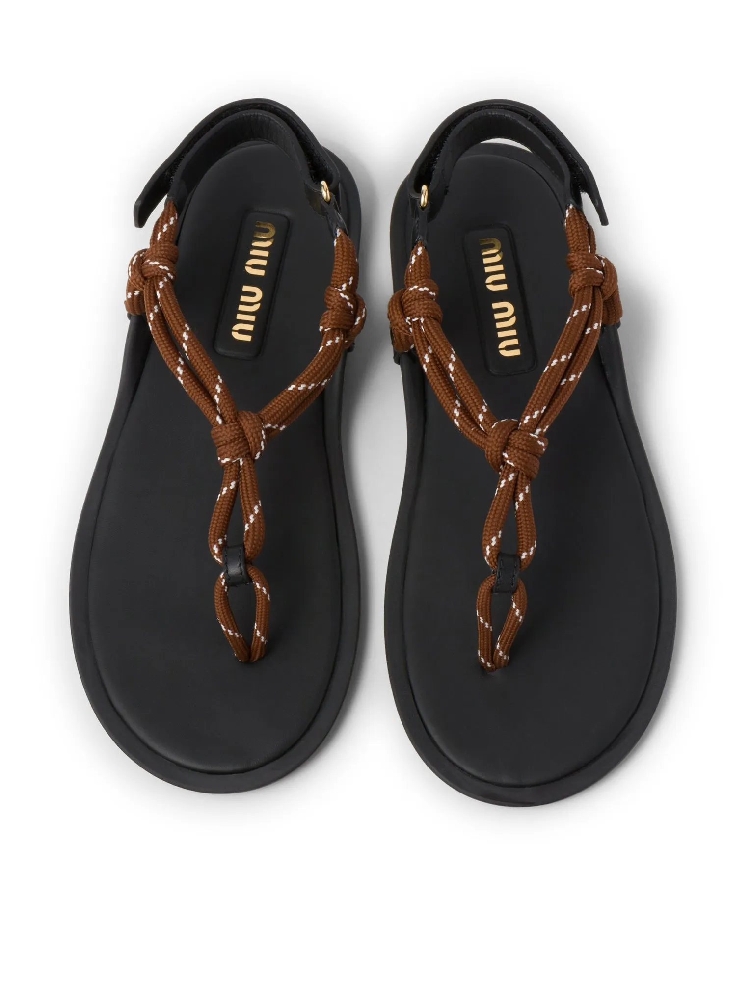 Riviere sandals in rope and leather