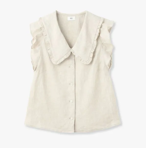 Ron Herman  |Casual Style Linen Sleeveless Street Style Plain Cotton