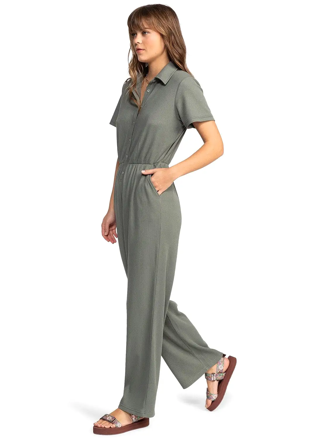 Roxy Ladies Blue Side Of The Sky Jumpsuit