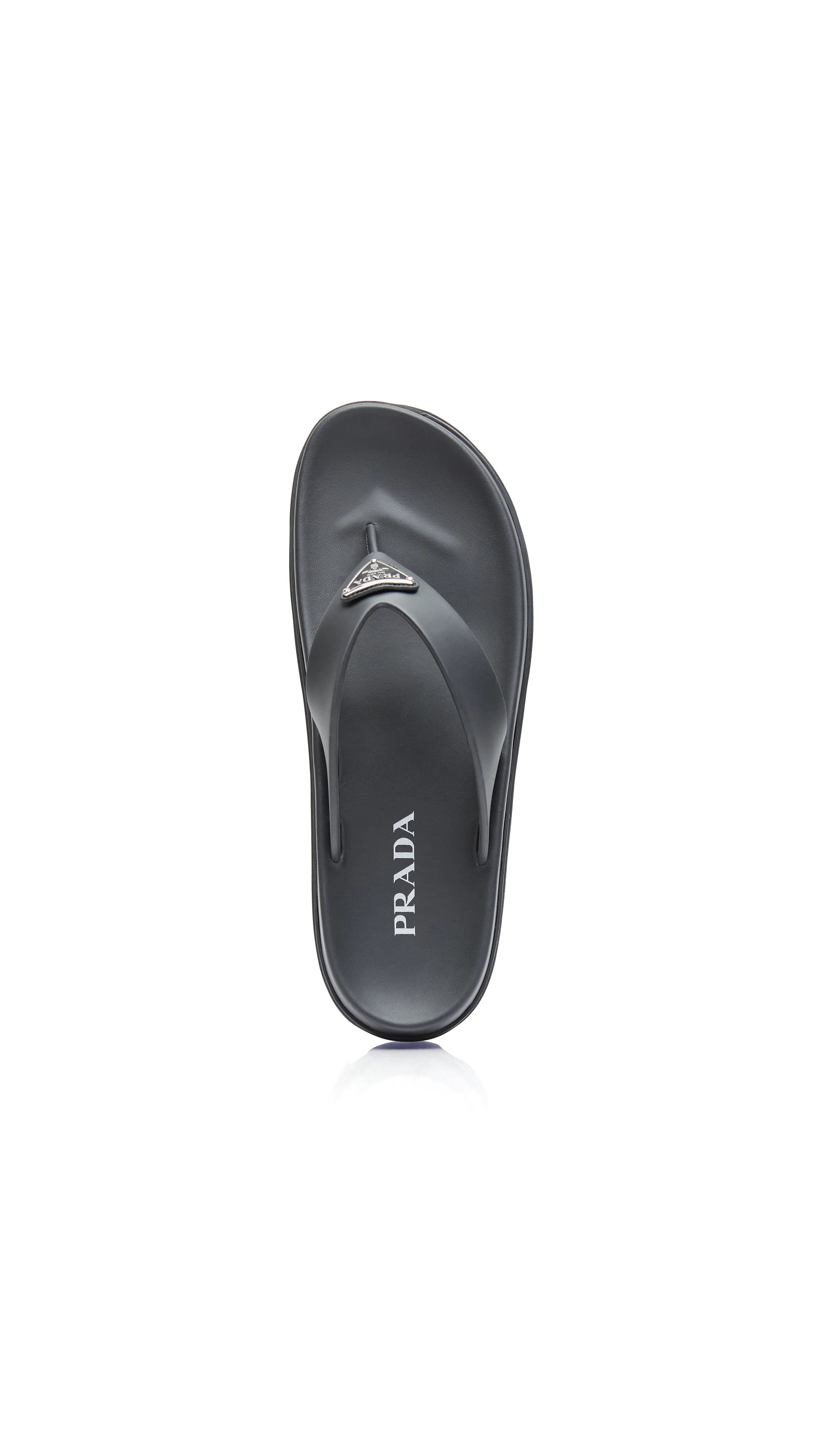 Rubber Thong Sandals - Black