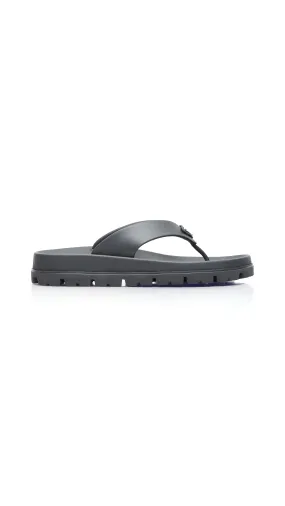 Rubber Thong Sandals - Black