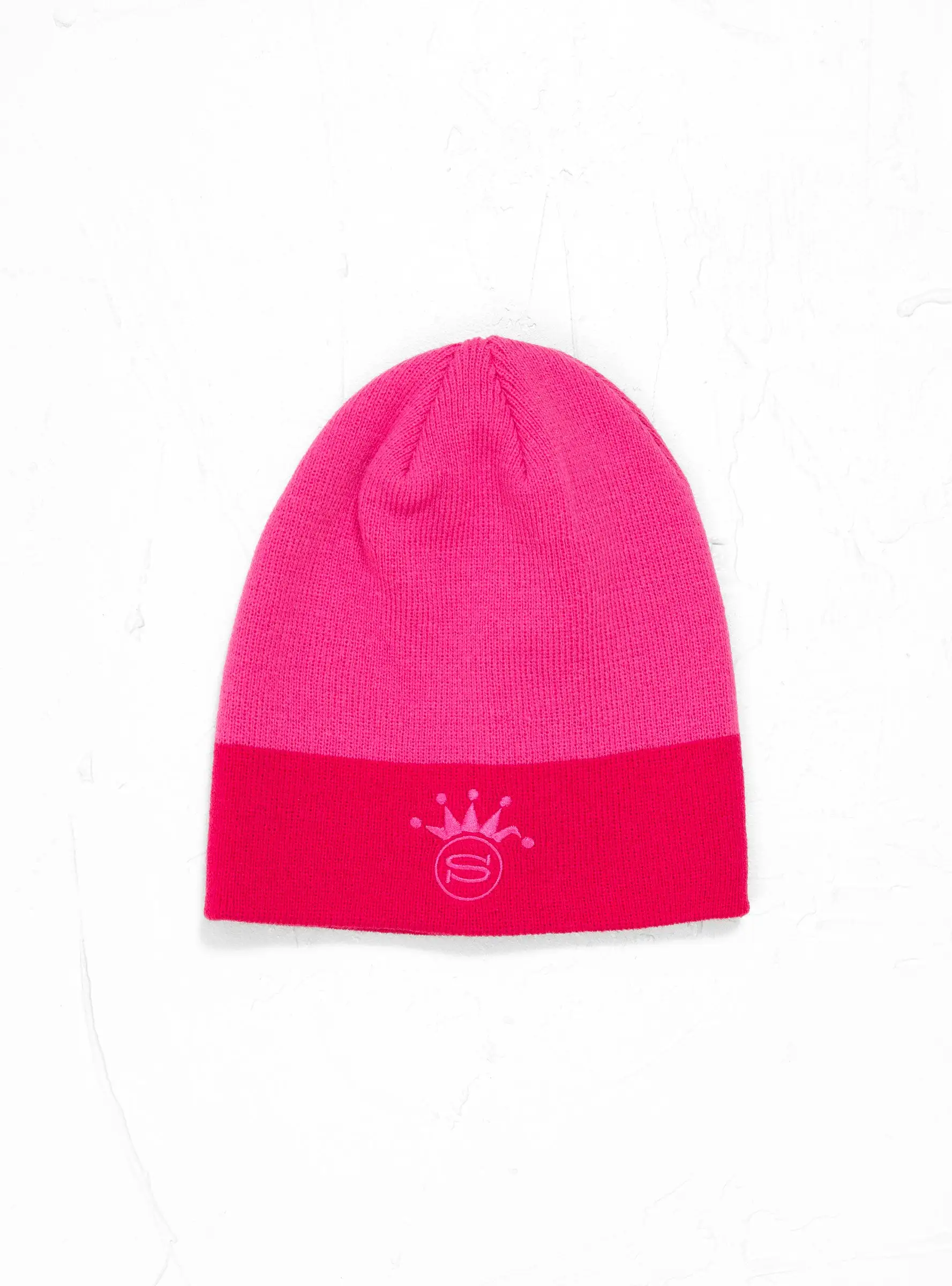 S Crown Jaquard Skullcap Pink