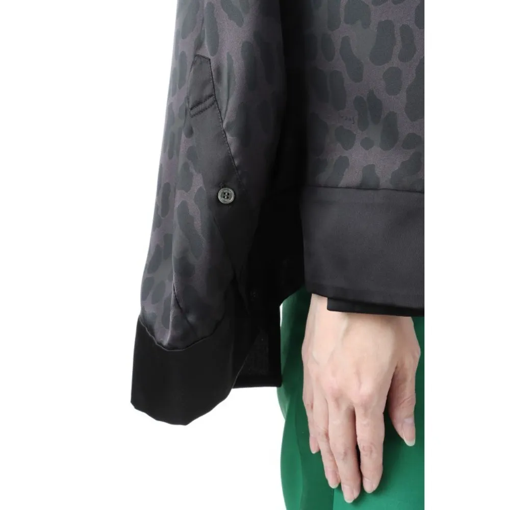 sacai  |Leopard Patterns Casual Style Long Sleeves Office Style