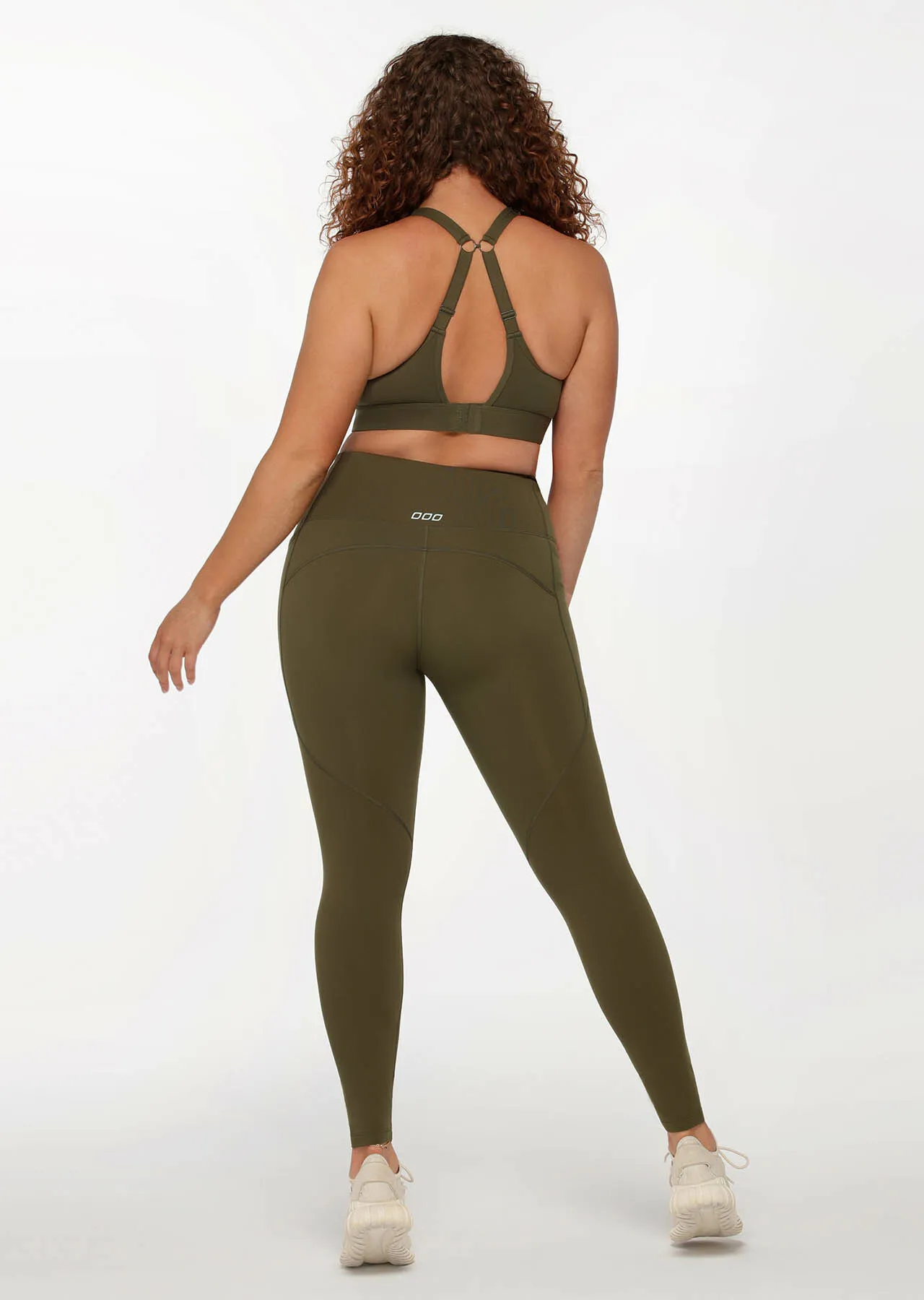 Scrunch Front Compress Sports Bra | Green | Sports Bras | Lorna Jane Australia