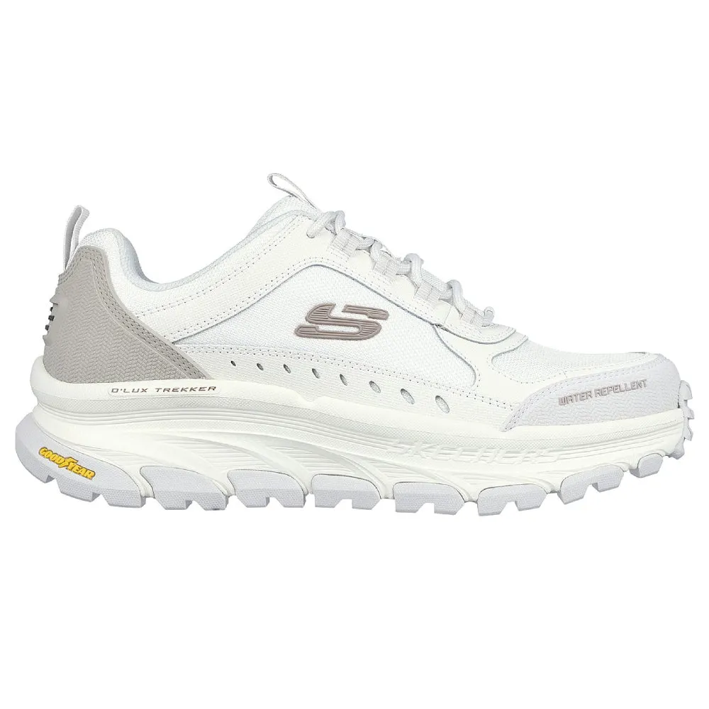 SKECHERS Men's D Lux Trekke Running Shoe (Off White/Gray)