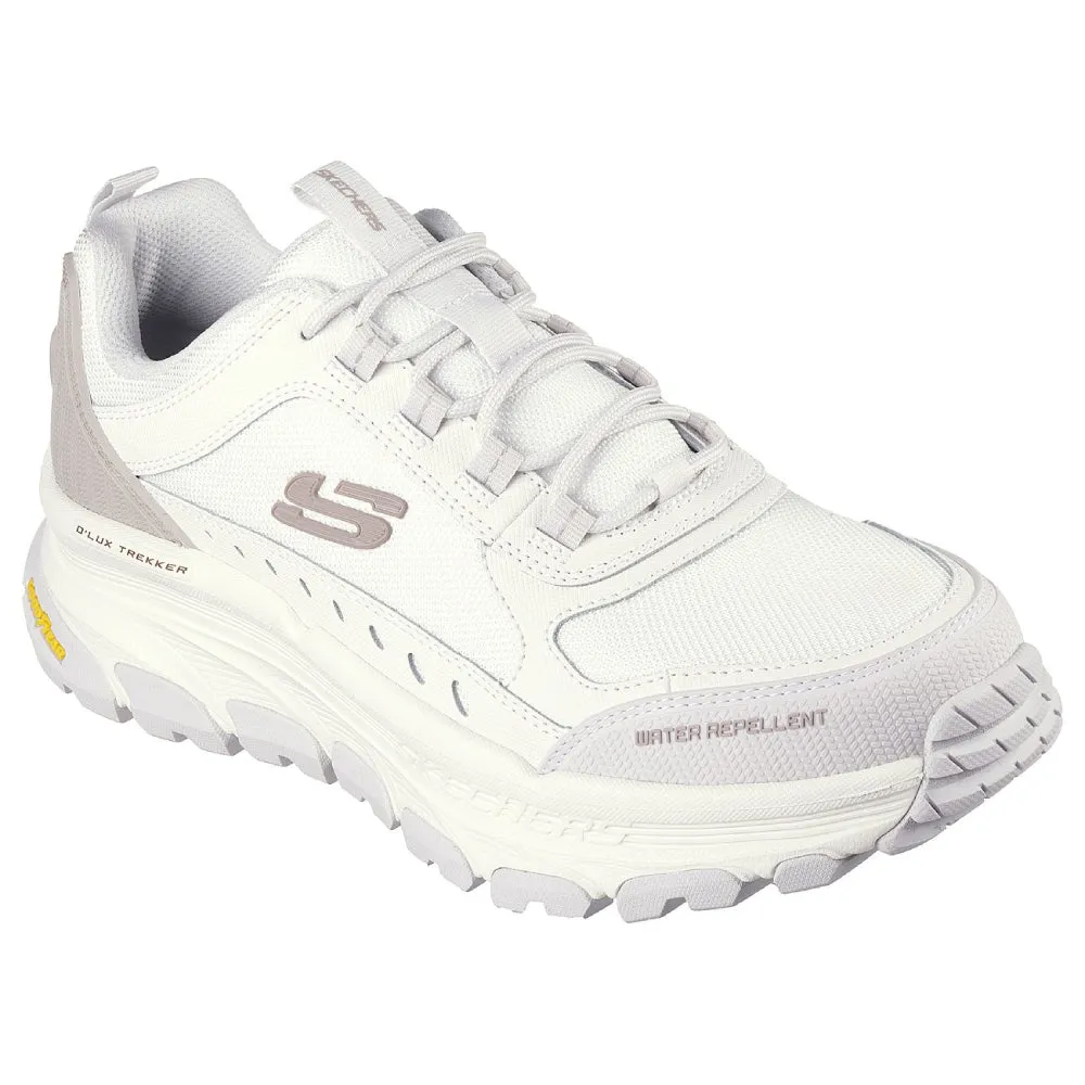 SKECHERS Men's D Lux Trekke Running Shoe (Off White/Gray)