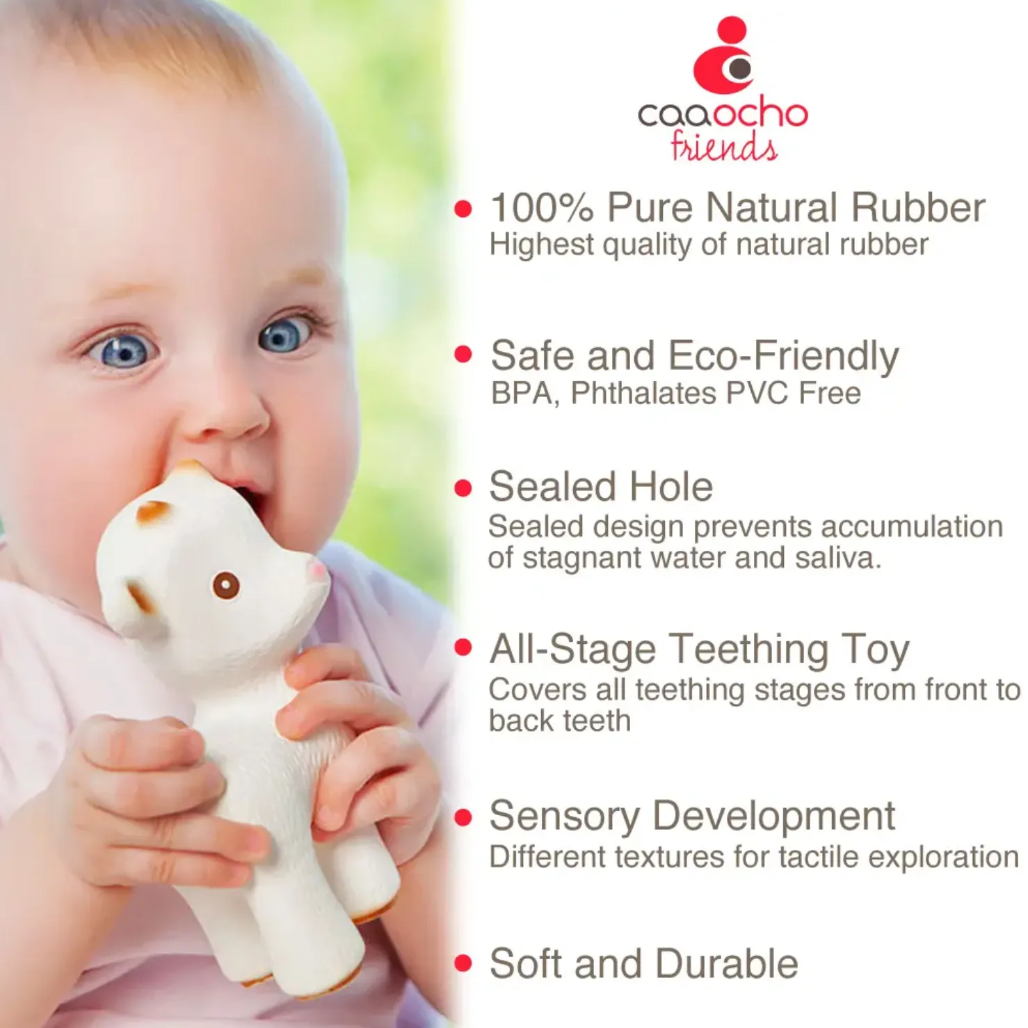 Sola the Goat Teething Toy - 100% Natural Rubber