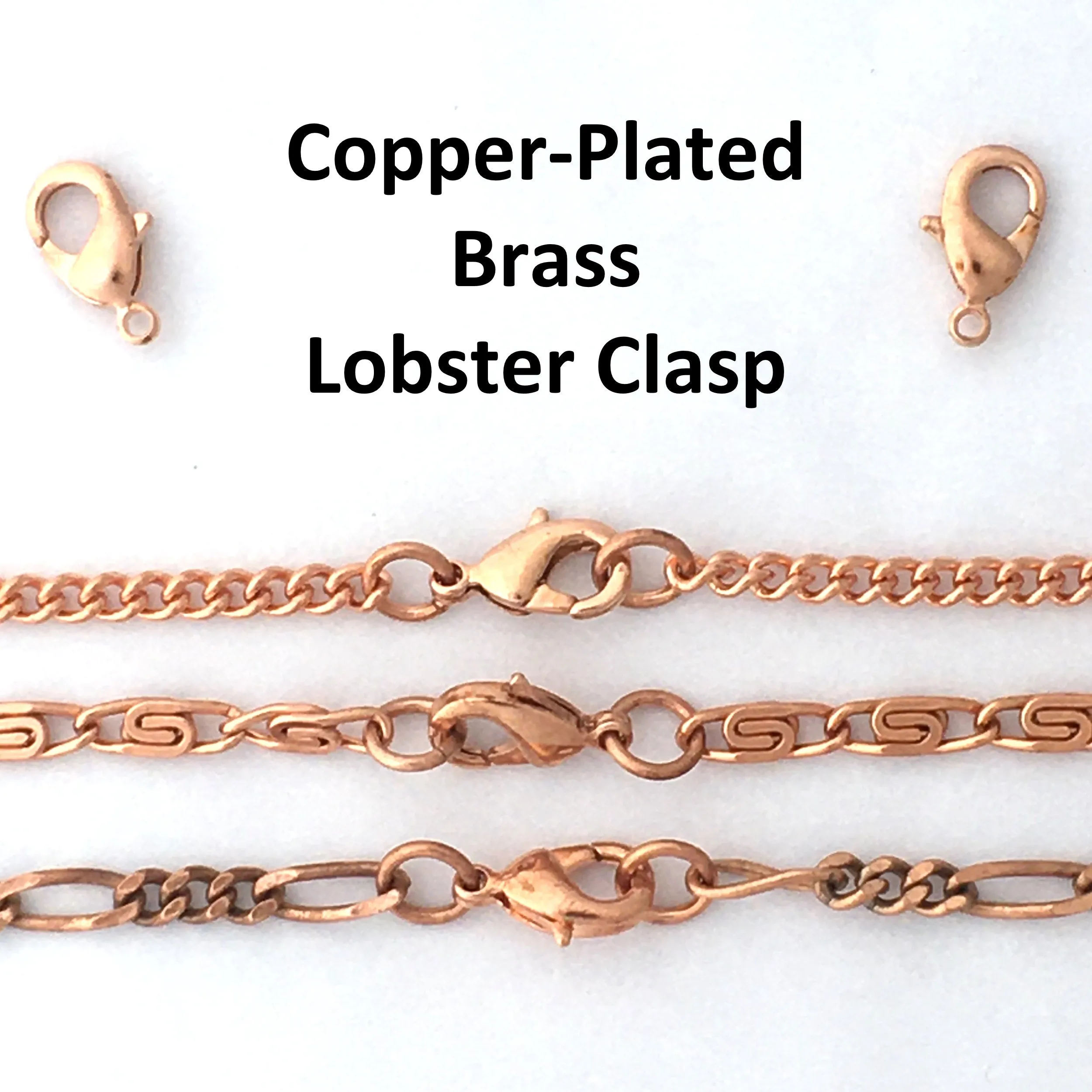 Solid Copper Ankle Bracelet Fine Cuban Curb Chain AC71 Lightweight Adjustable Copper Anklet Chain