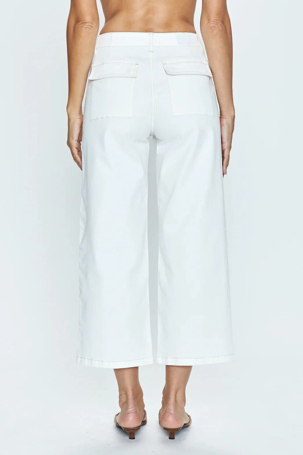 Sophia Wide Leg Pant - Le Blanc