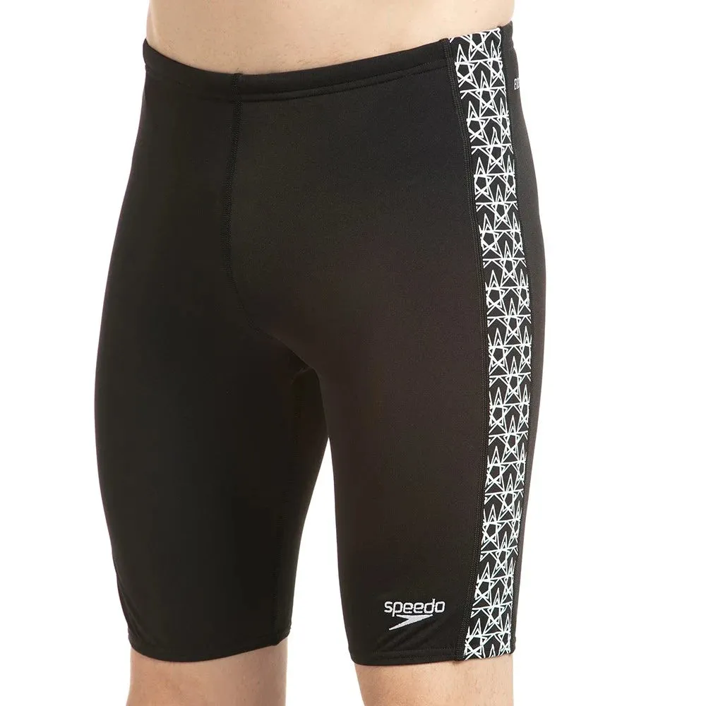 Speedo Men's Boomstar Splice Jammer (Black/White)