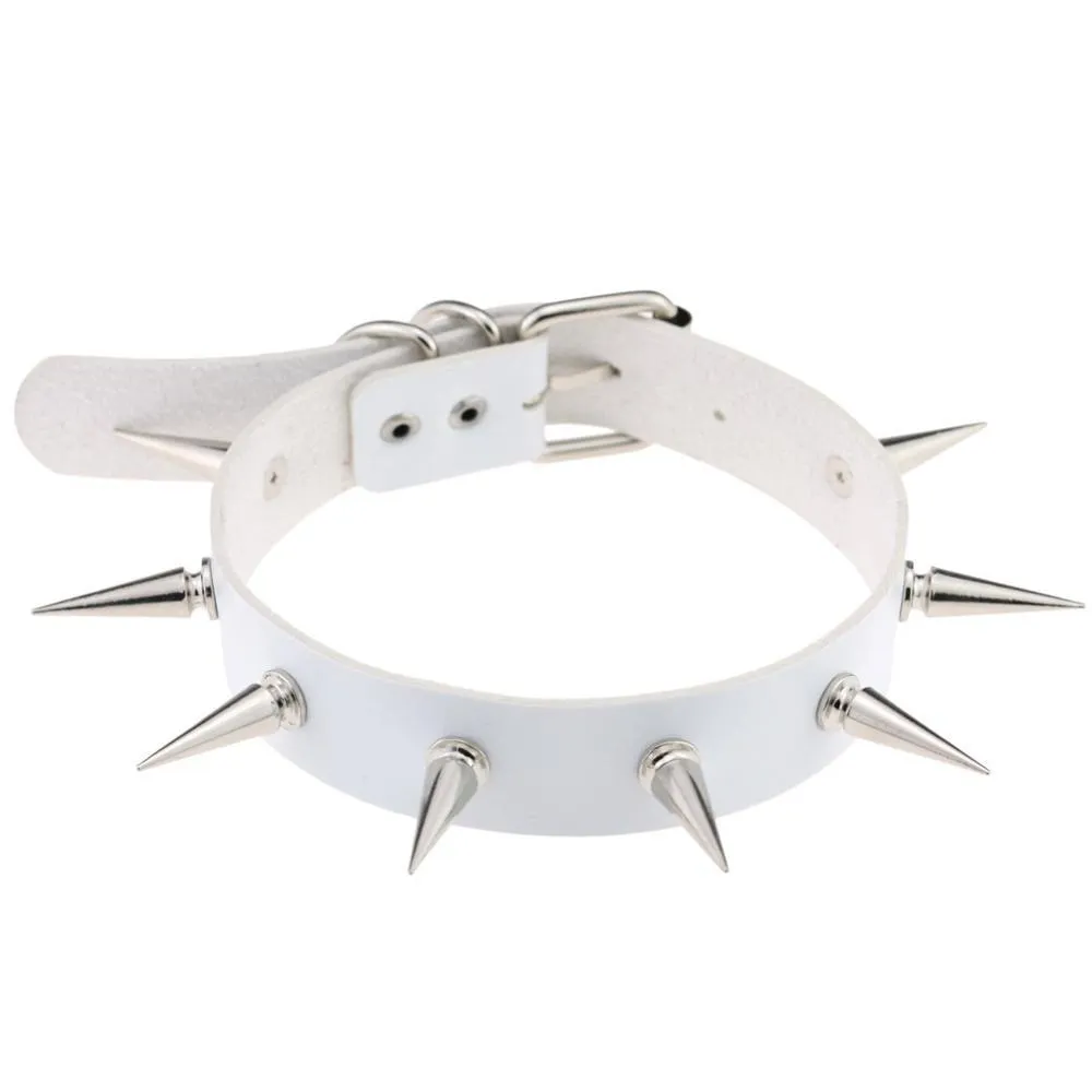 Spike Choker Punk Collar Necklace Gothic