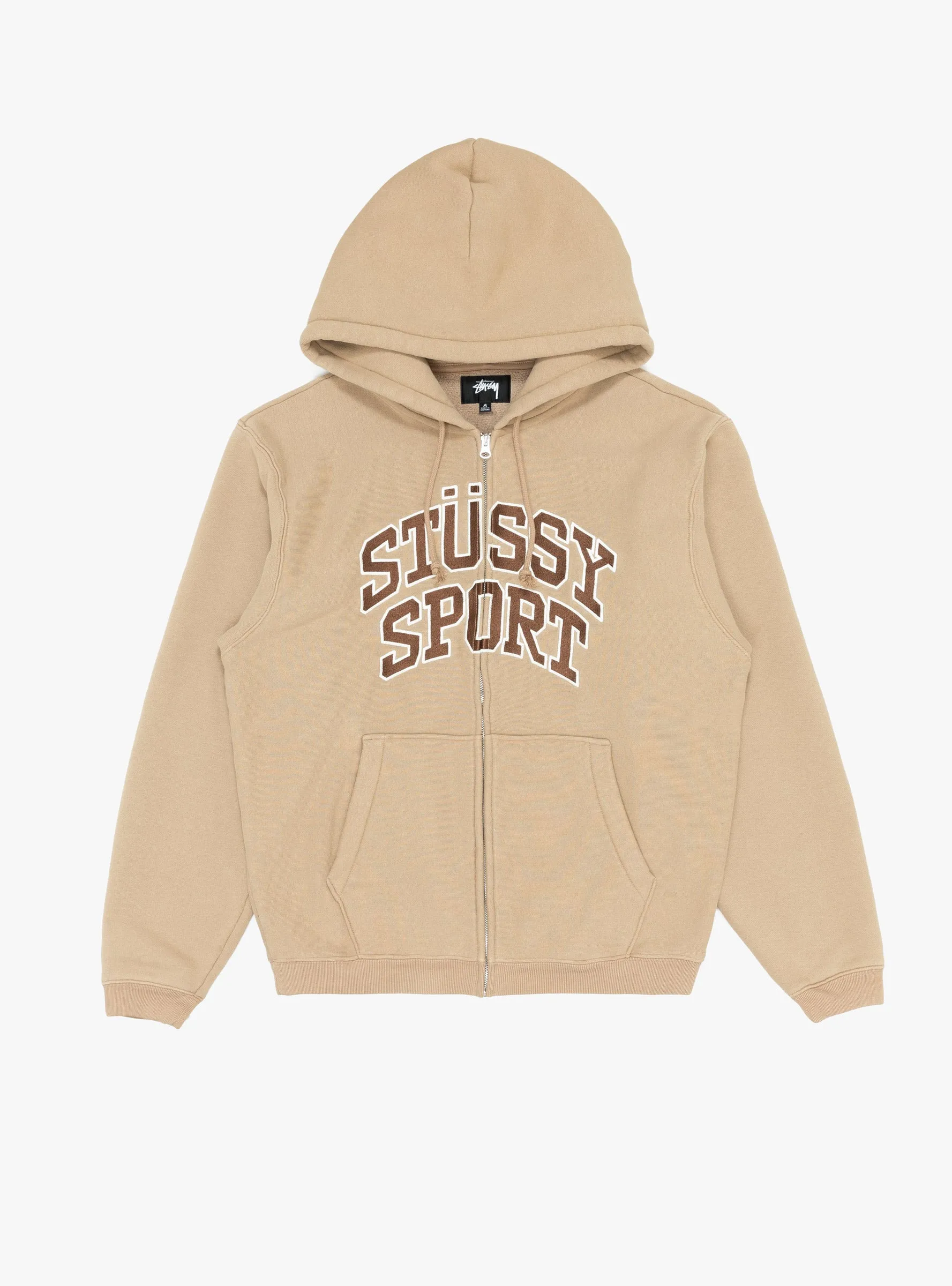 Sport Zip Hoodie Tan