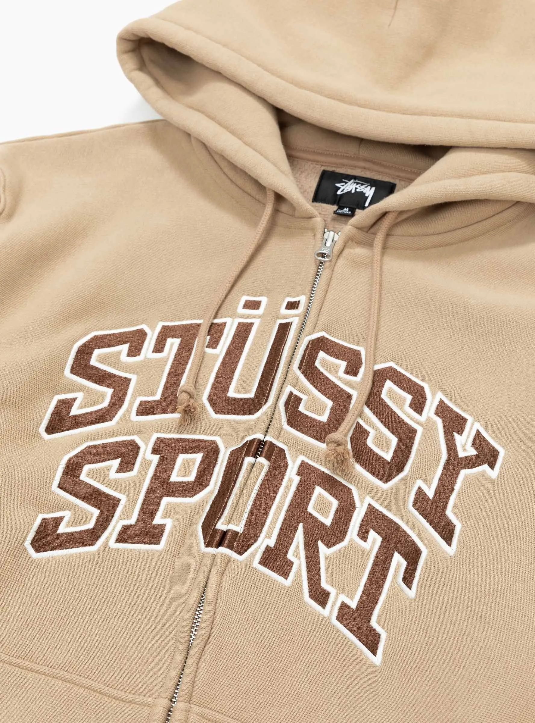 Sport Zip Hoodie Tan