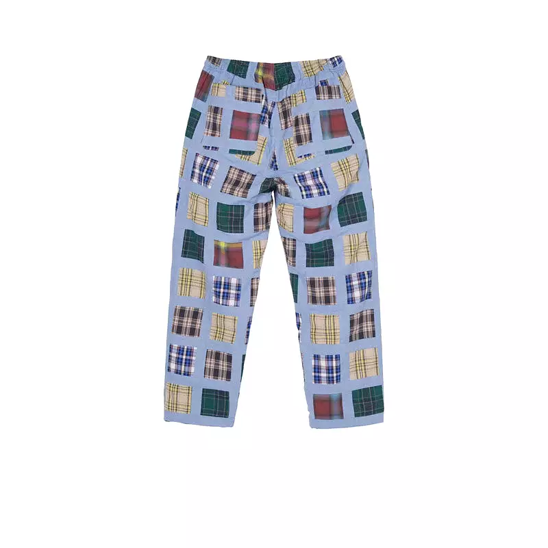 STUSSY MADRAS PATCHWORK RELAXED PANT 116493