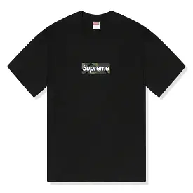 Supreme Camo Box Logo Black T Shirt (FW23)